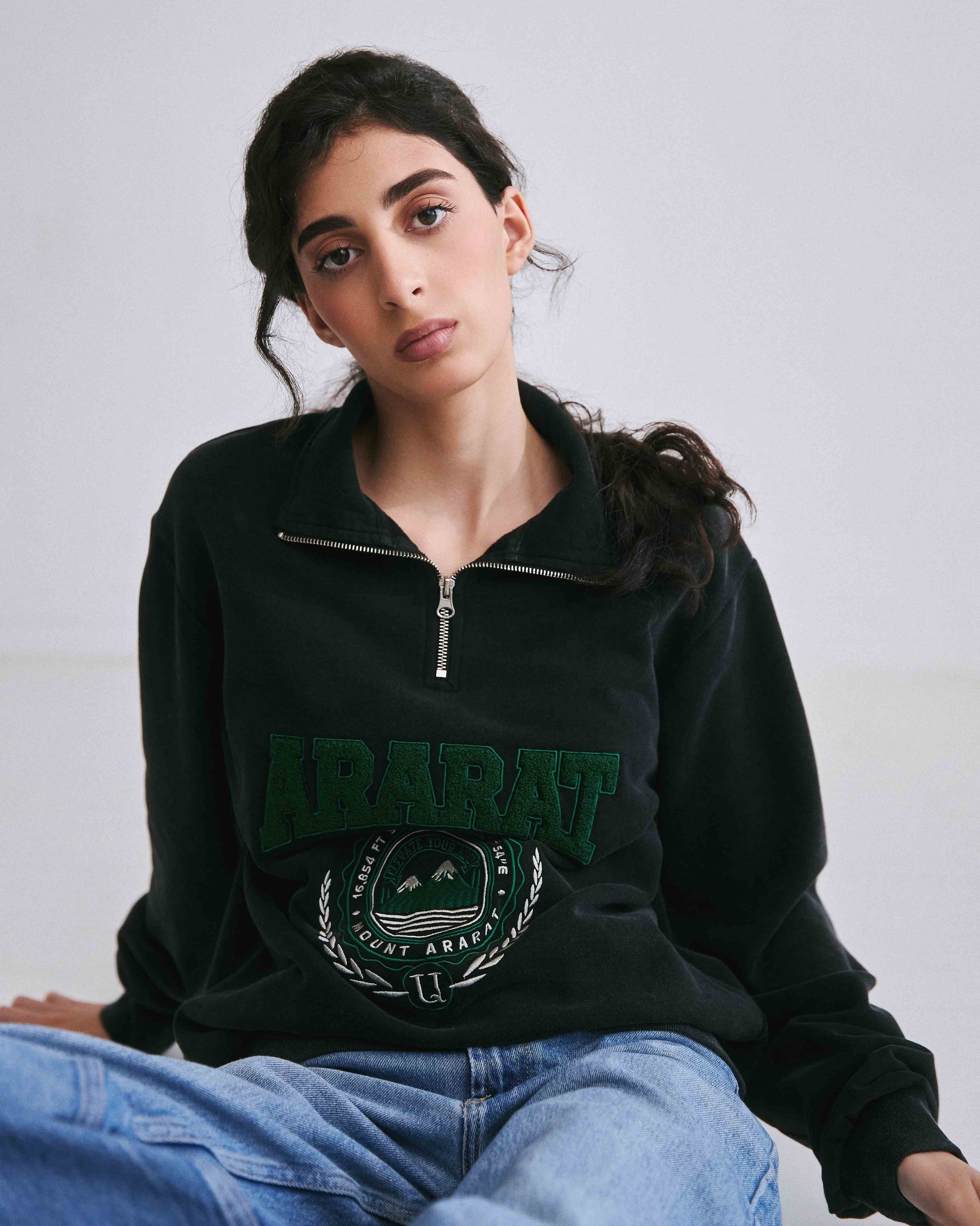 Ararat Peak Performer Vintage Wash Zip Top Sweatshirt