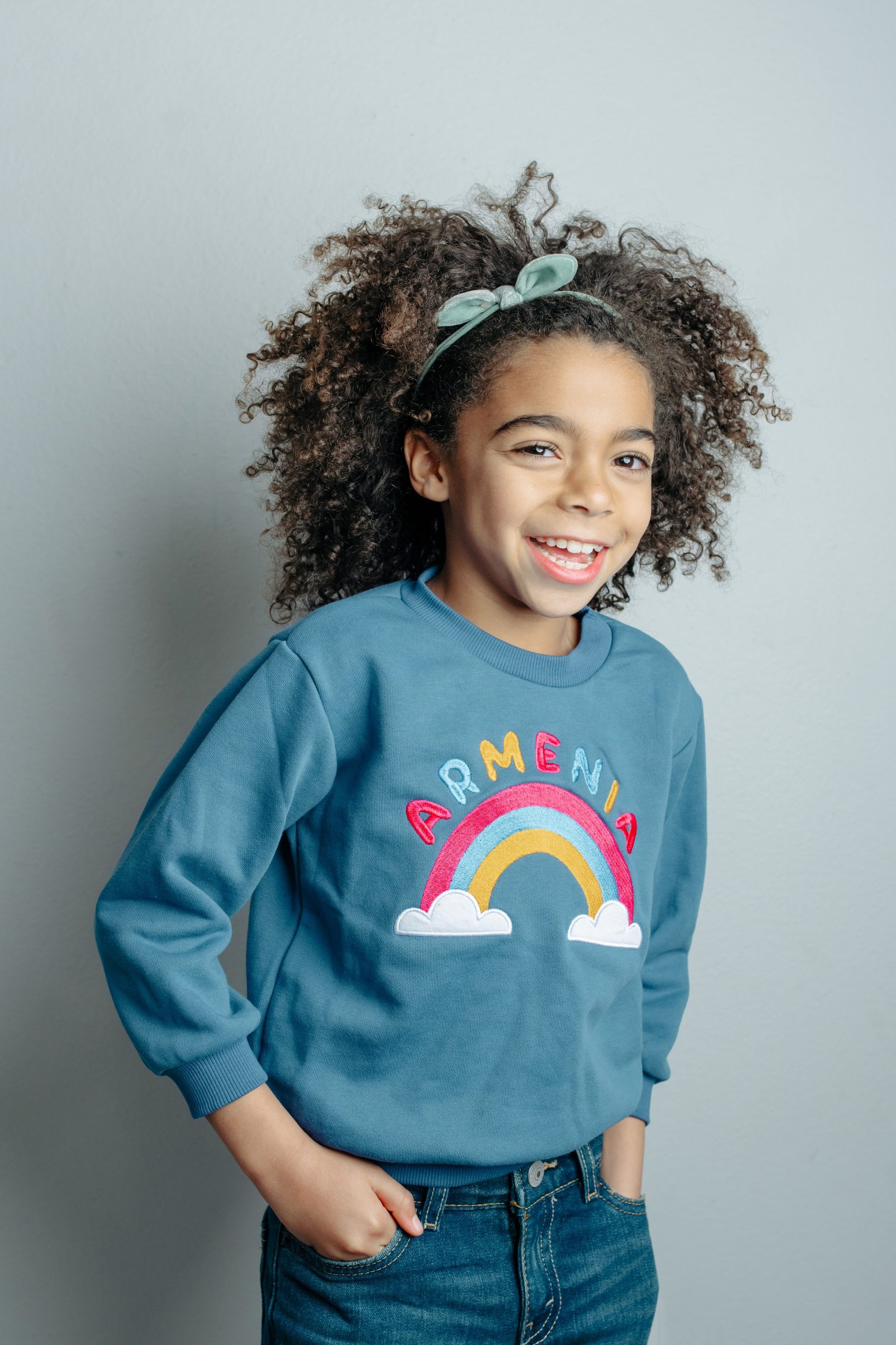 Toddler Armenian Rainbow Organic Sweatshirt