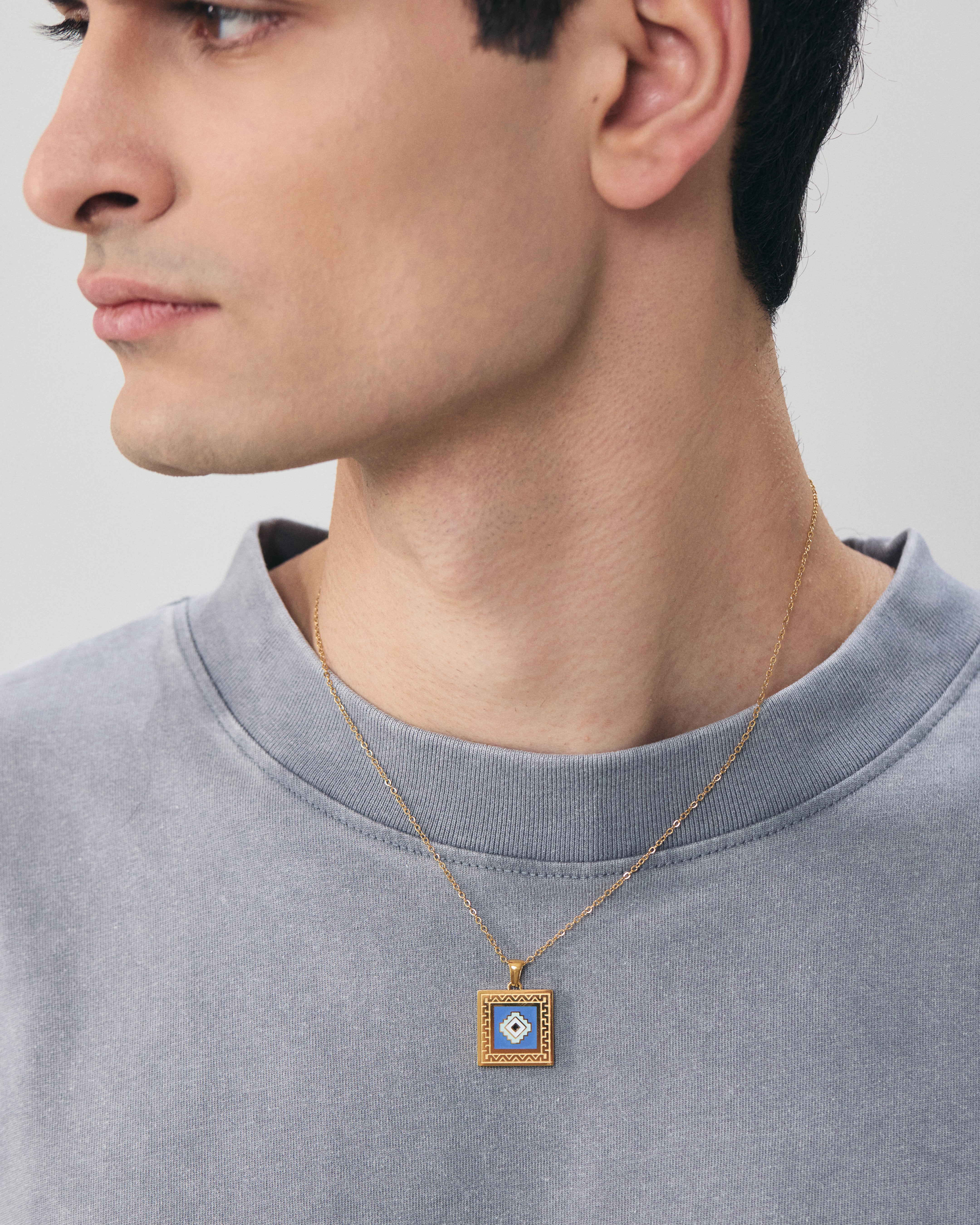 Evil Eye Rug Necklace