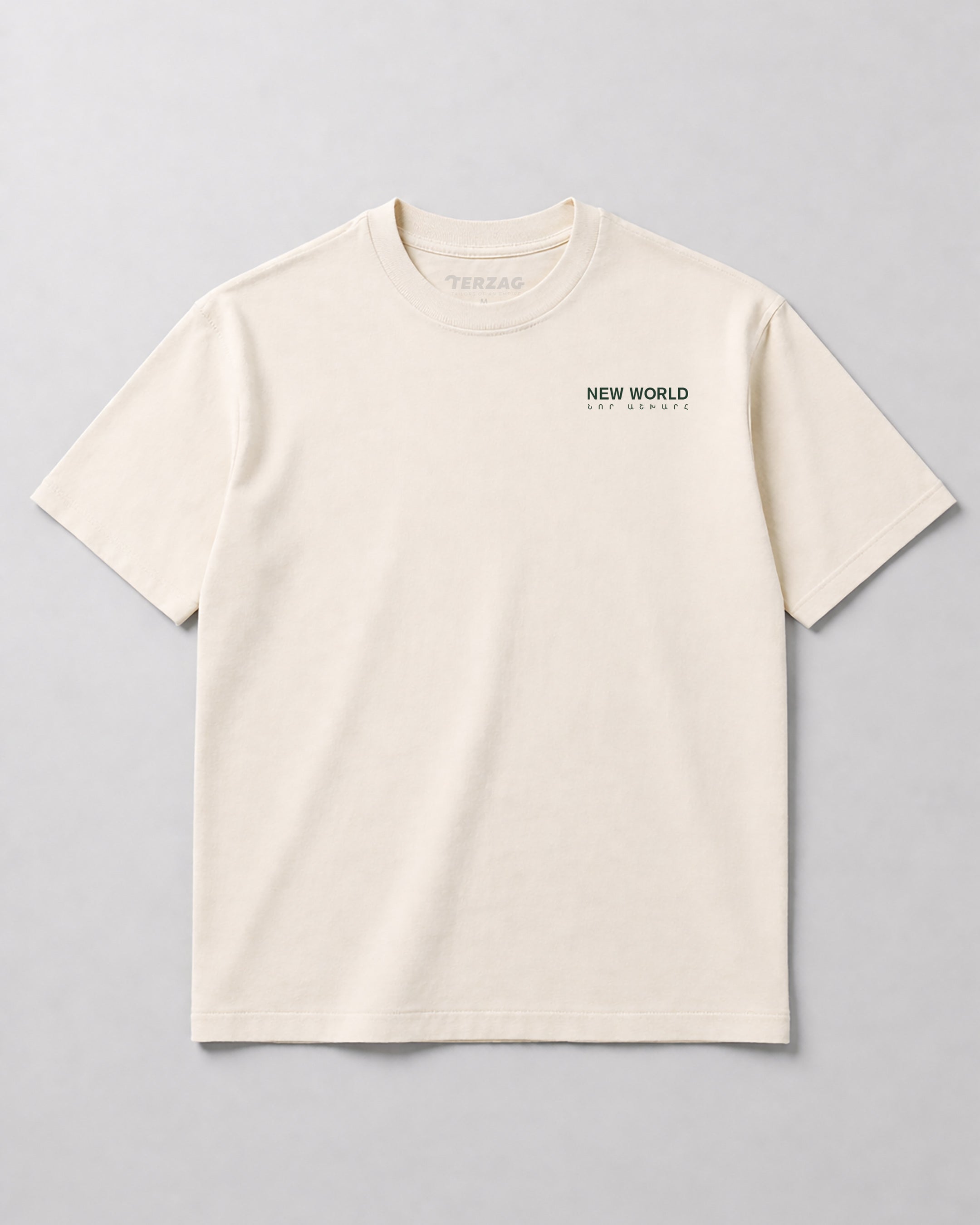 New World Loquat T-Shirt – Bone (Premium Boxy Fit)