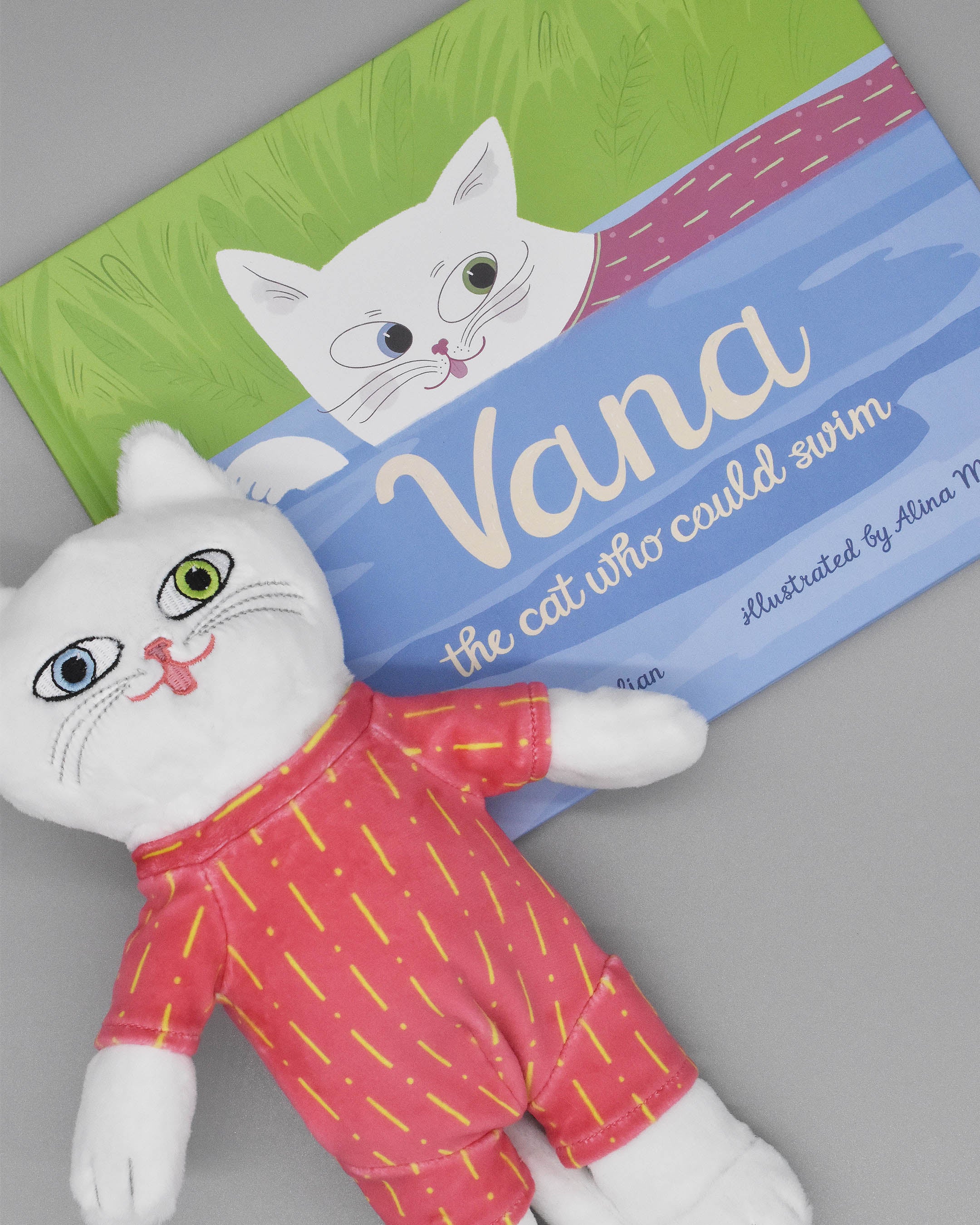 Vana the Cat Book (Age 3 up) and Plush Toy