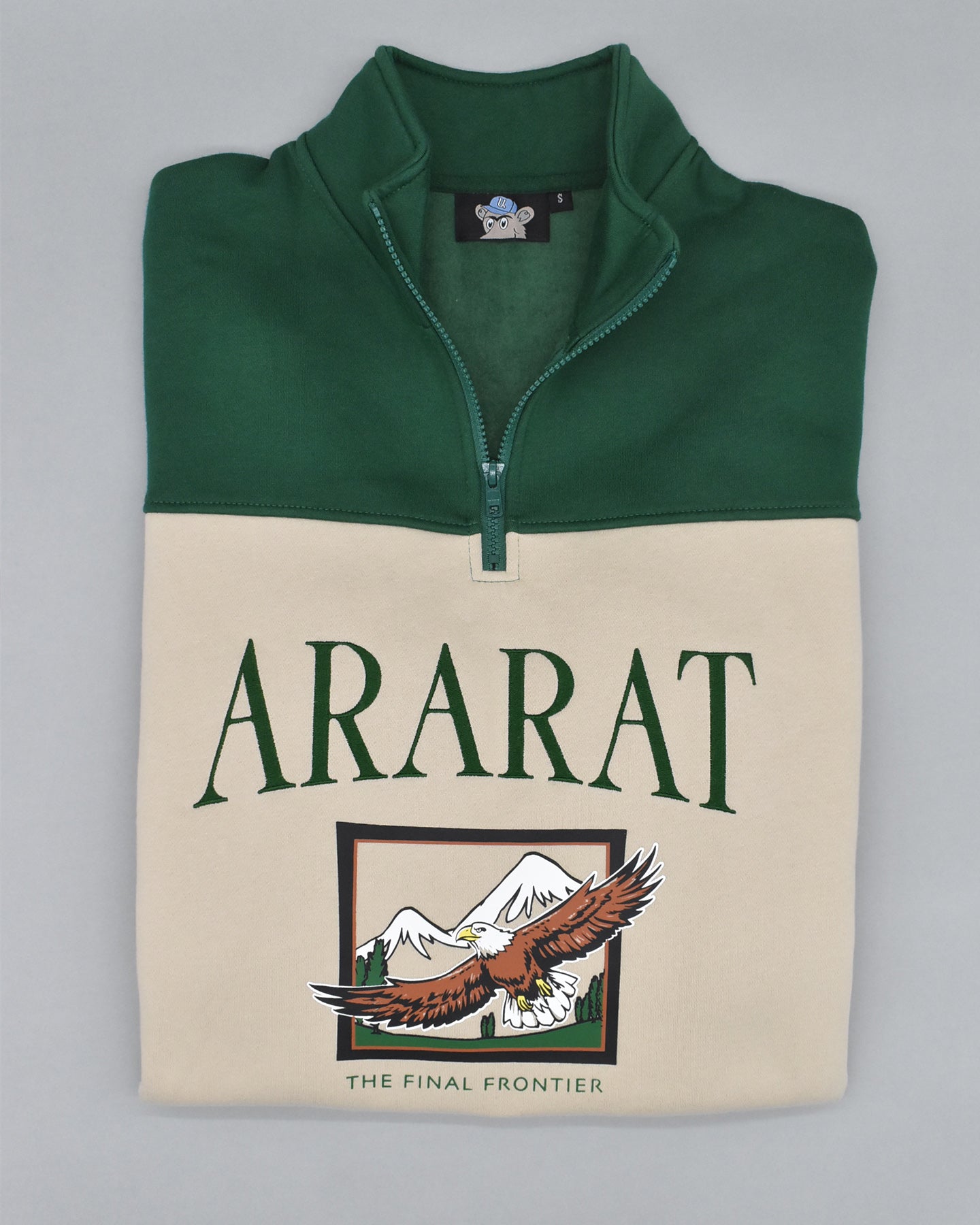 Retro Ararat Eagle Half Zip Sweatshirt SMALL & 2XL ONLY