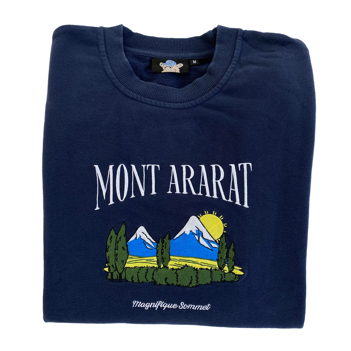 Mont Ararat Vintage Wash Embroidered Sweatshirt