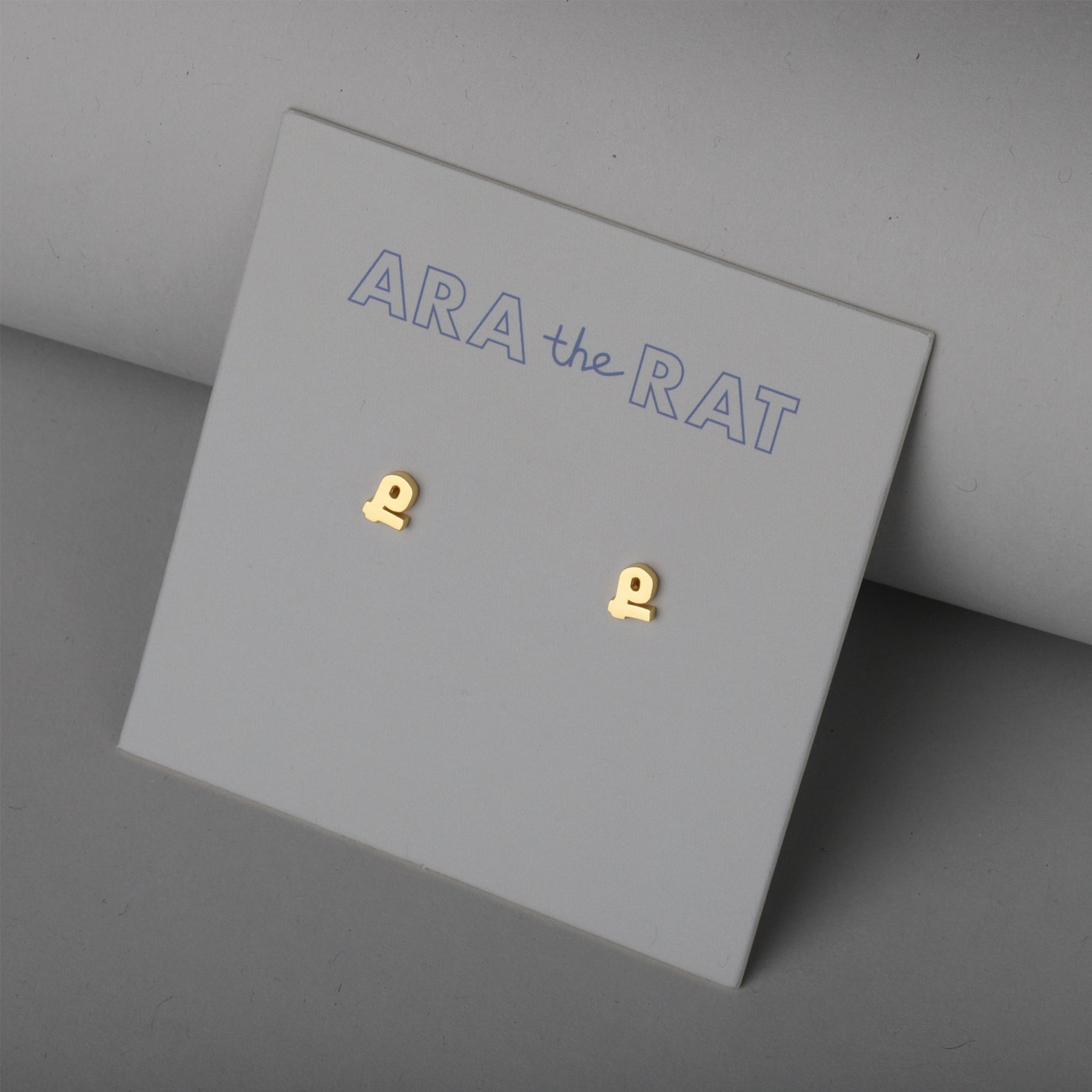 Armenian Letter 18K Gold Plated Earrings