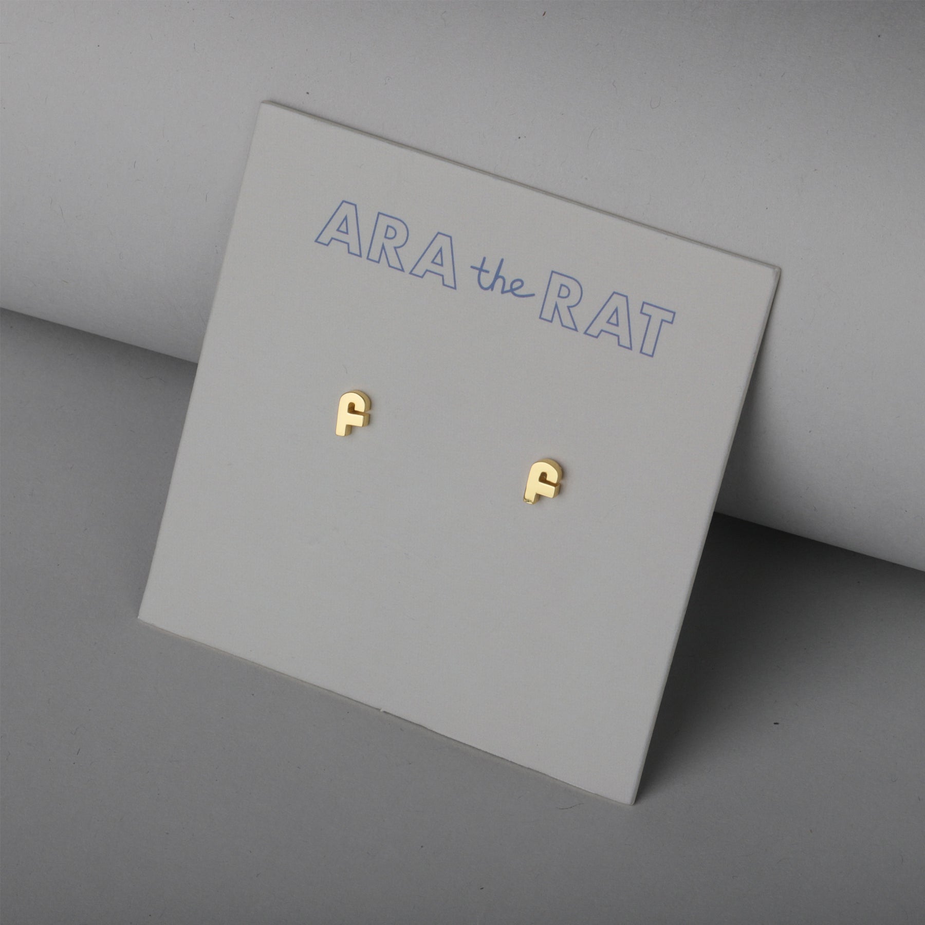 Armenian Letter 18K Gold Plated Earrings