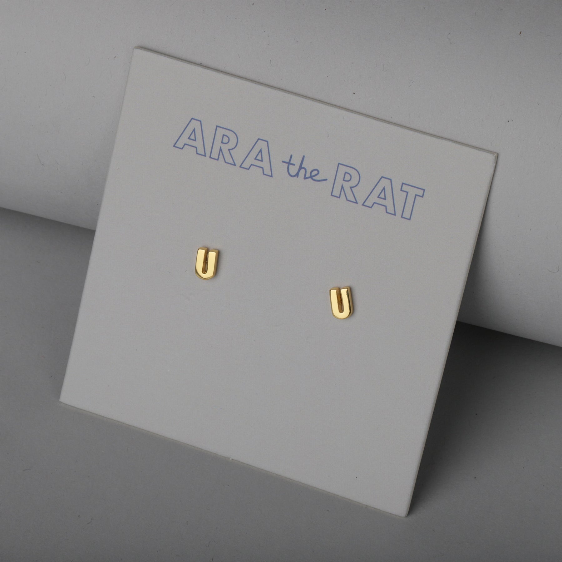 Armenian Letter 18K Gold Plated Earrings