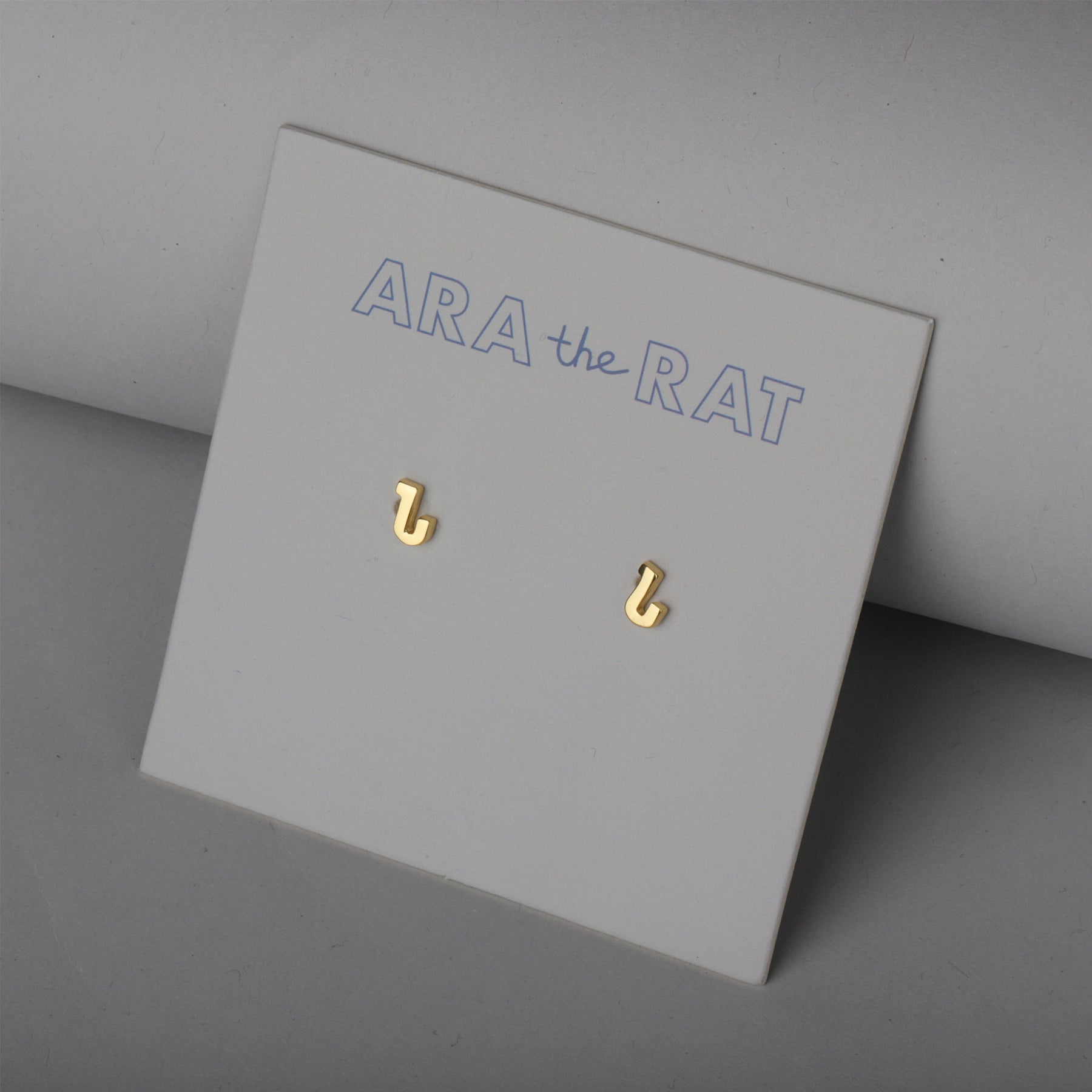 Armenian Letter 18K Gold Plated Earrings