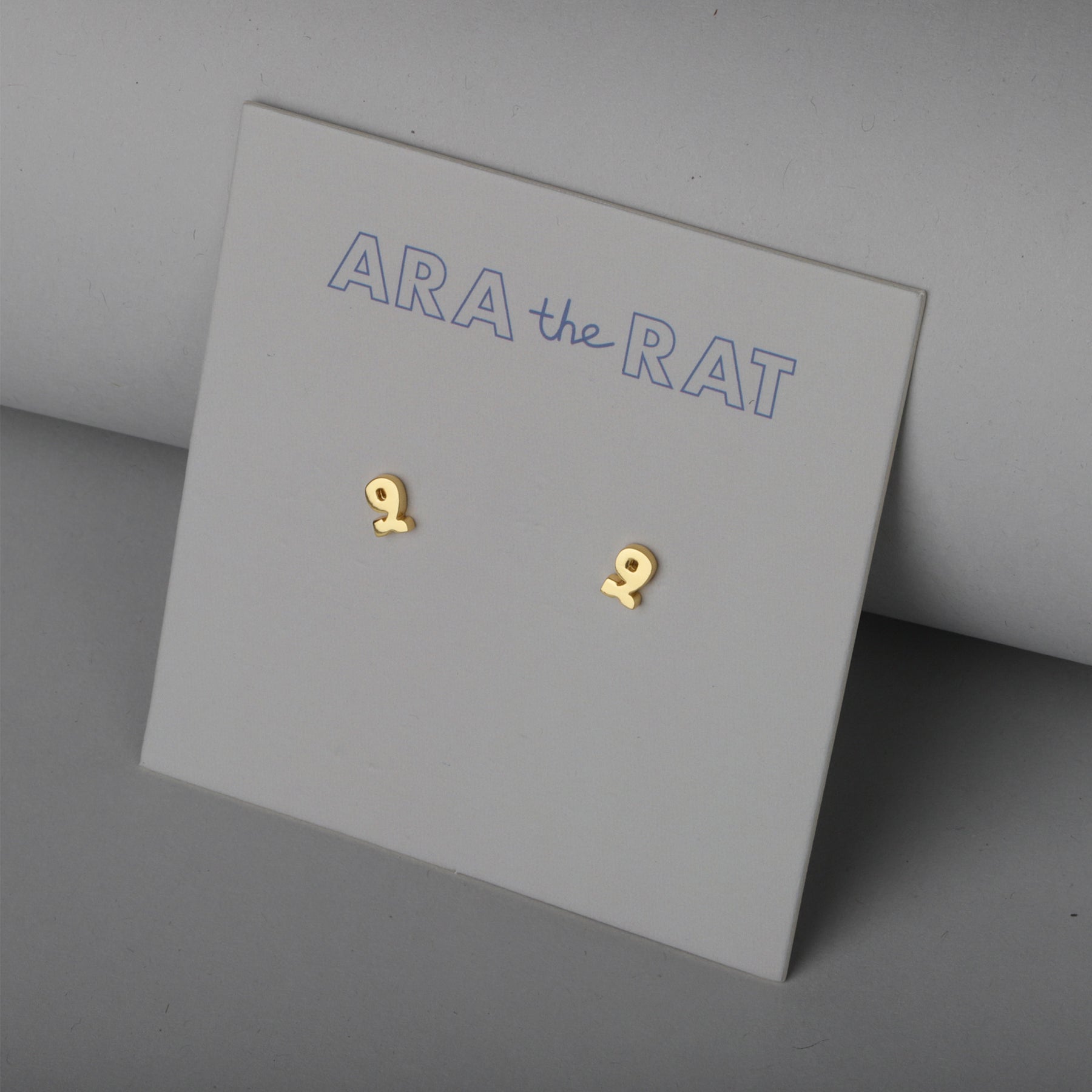 Armenian Letter 18K Gold Plated Earrings