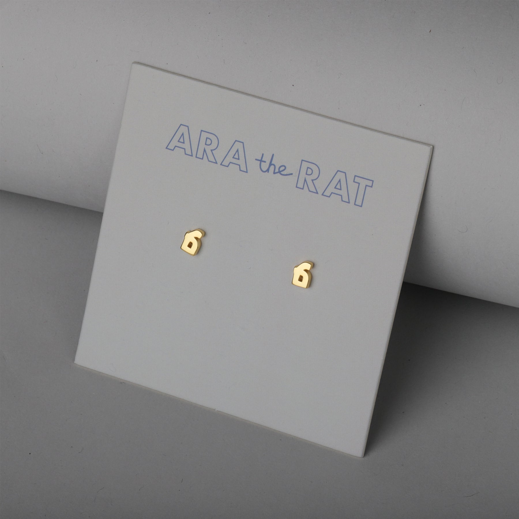 Armenian Letter 18K Gold Plated Earrings