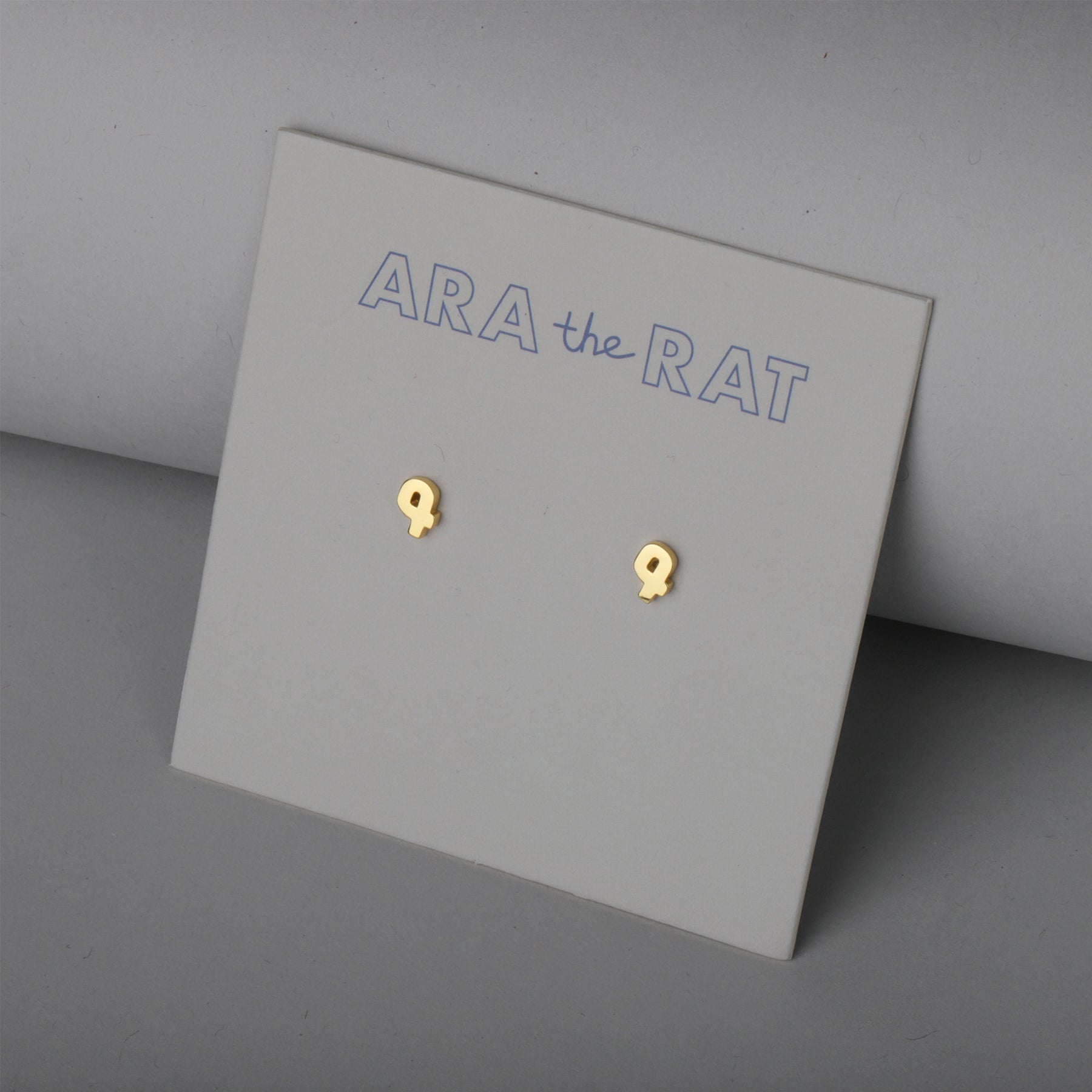 Armenian Letter 18K Gold Plated Earrings