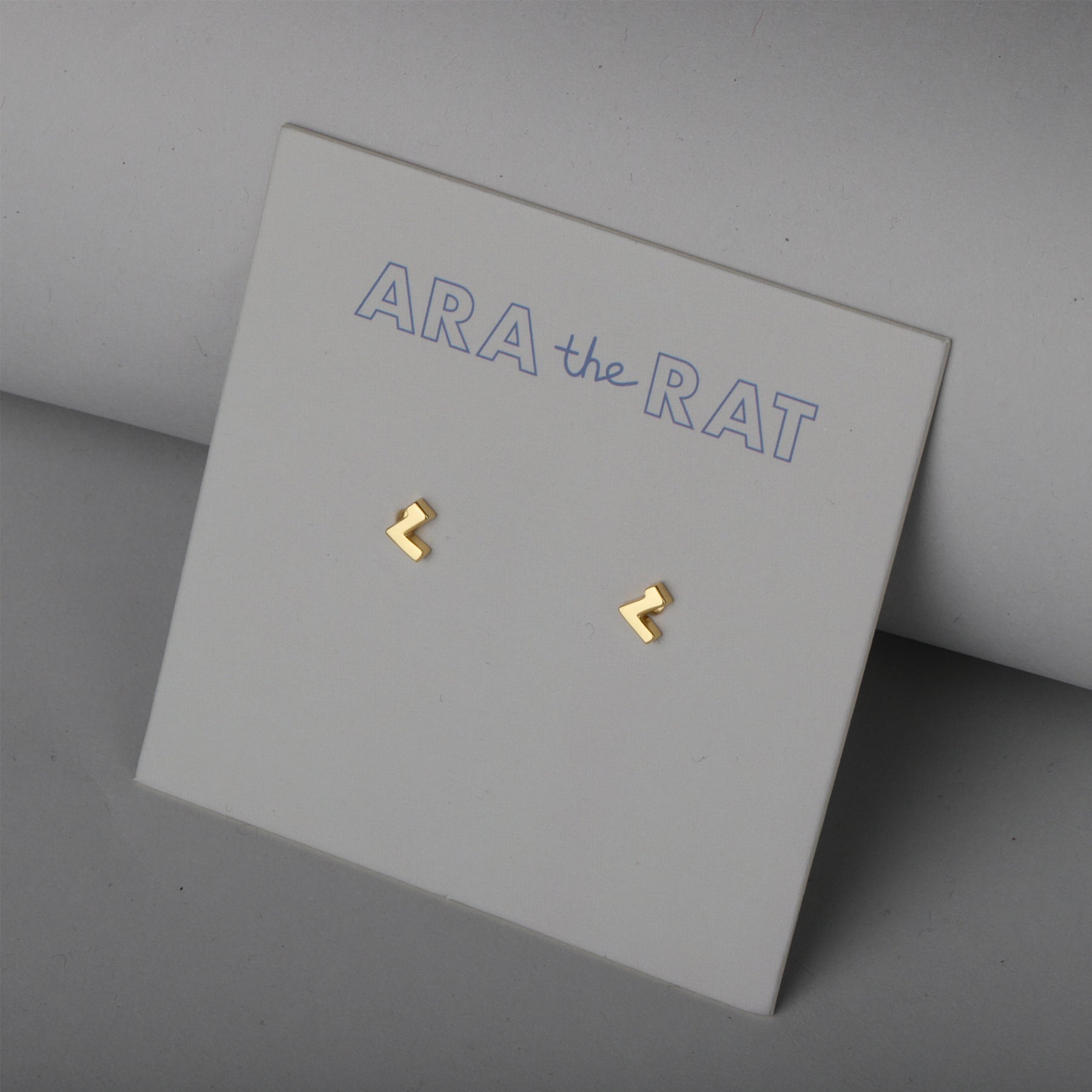Armenian Letter 18K Gold Plated Earrings
