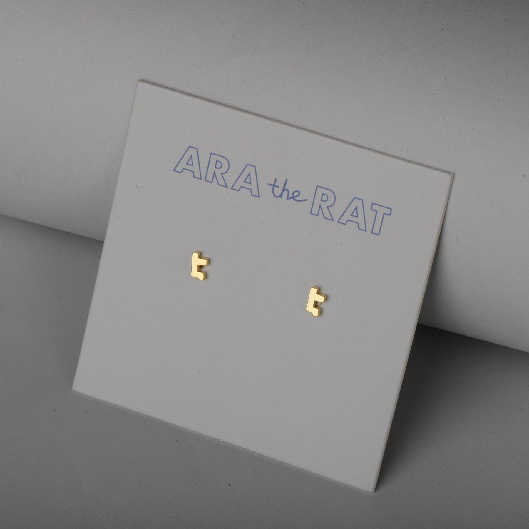 Armenian Letter 18K Gold Plated Earrings