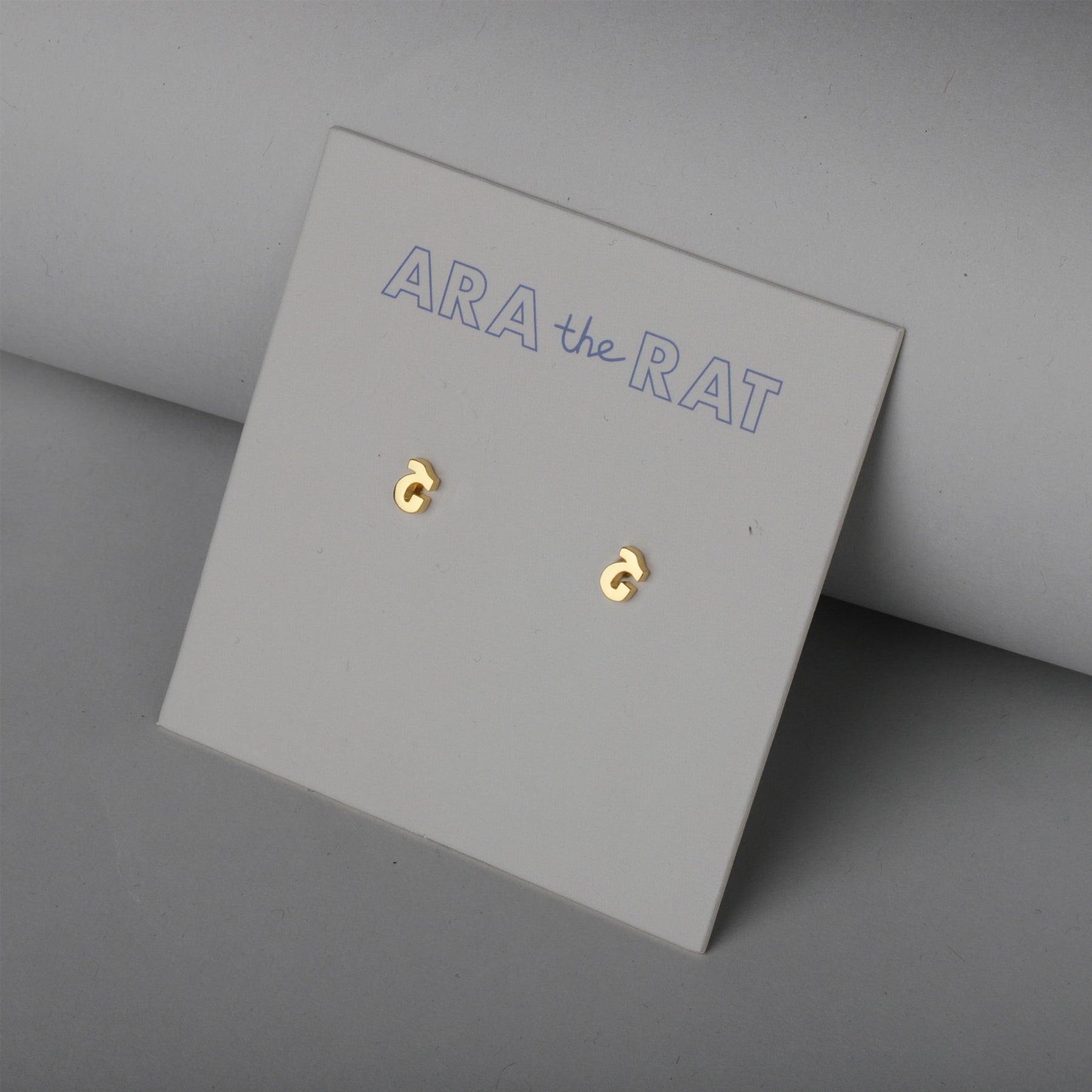 Armenian Letter 18K Gold Plated Earrings