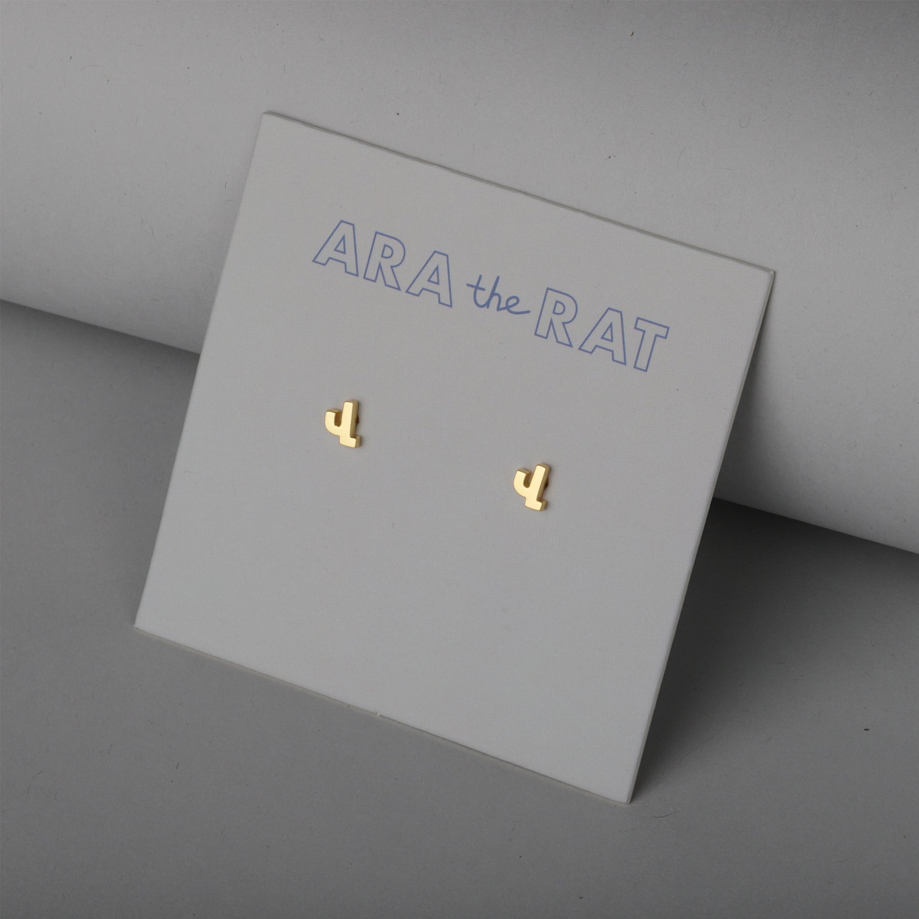 Armenian Letter 18K Gold Plated Earrings