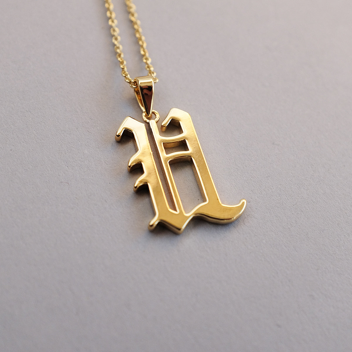 Gold Plated 19th Century Armenian Letter Necklace