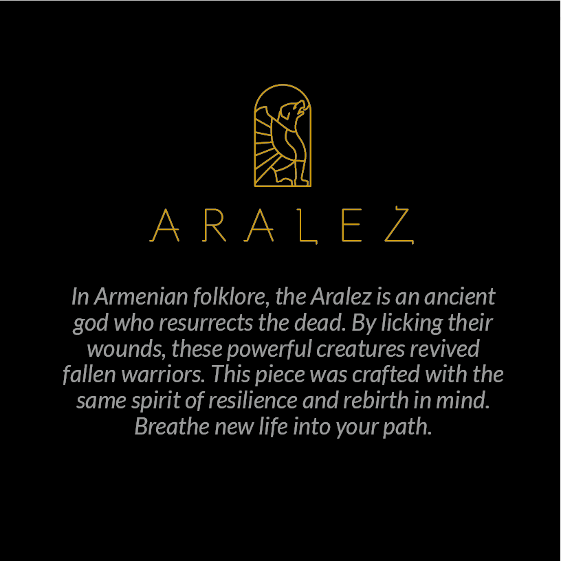 Aralez - Armenian Kingdom of Cilicia Altar Cross Necklace
