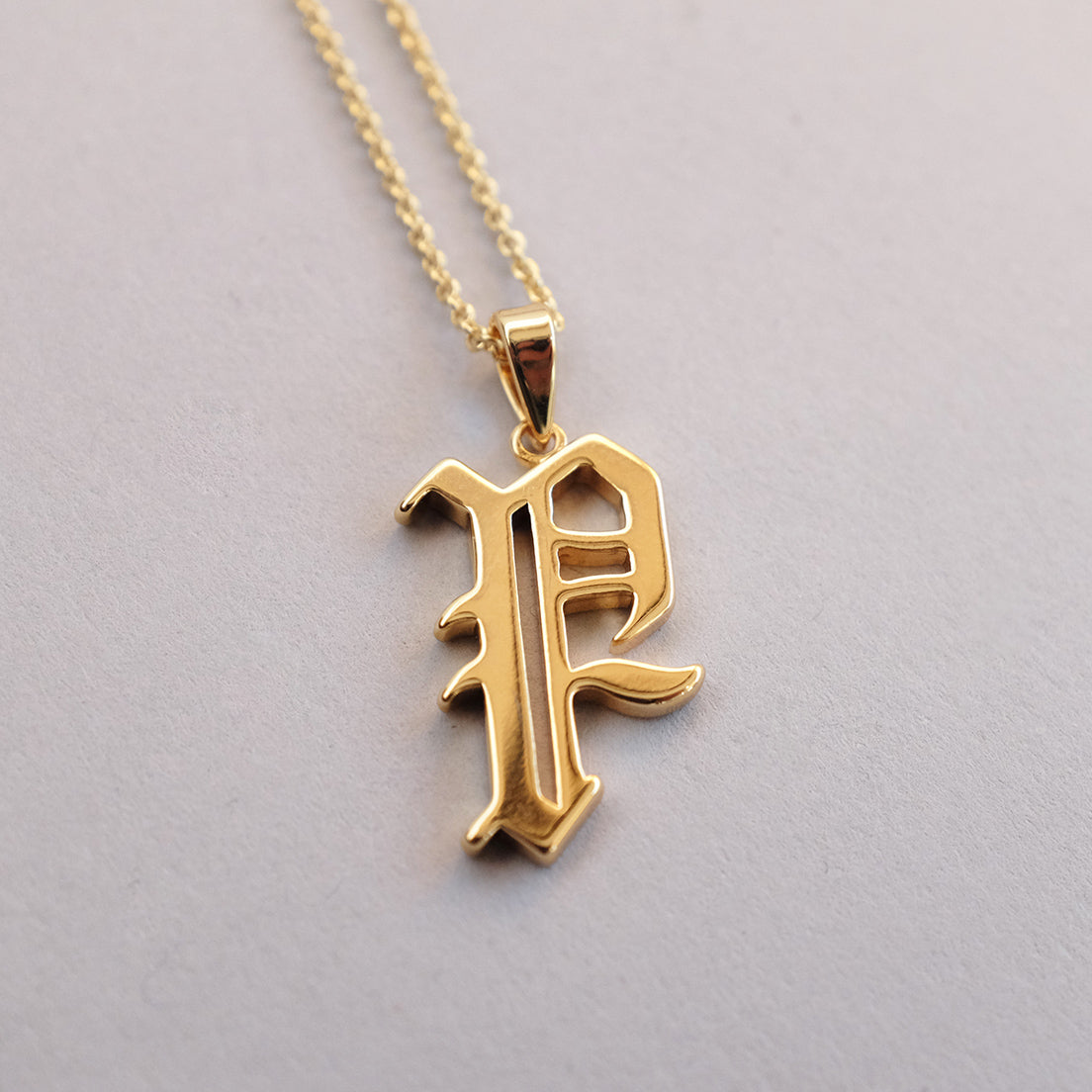 Gold Plated 19th Century Armenian Letter Necklace