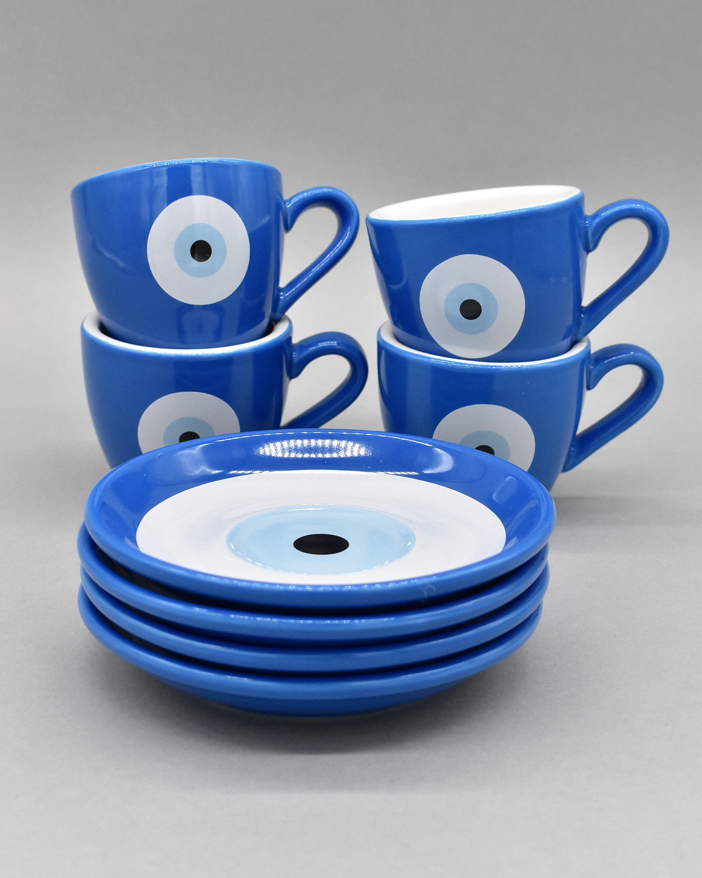 Evil Eye Coffee Cup Set (Espresso/Demitasse Size)