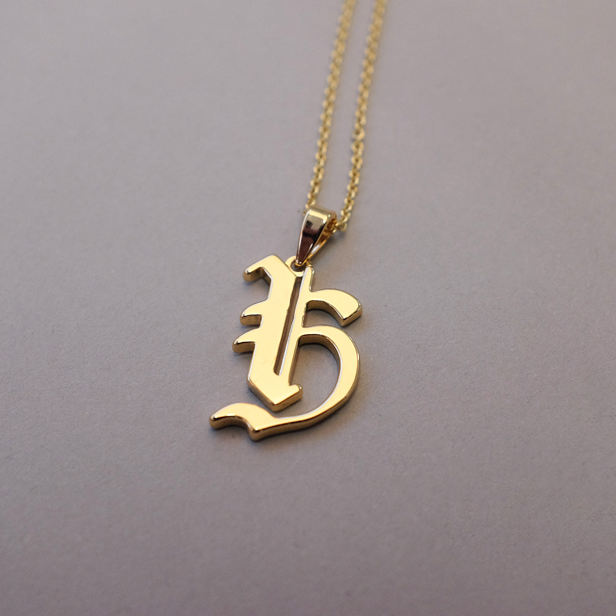 Gold Plated 19th Century Armenian Letter Necklace