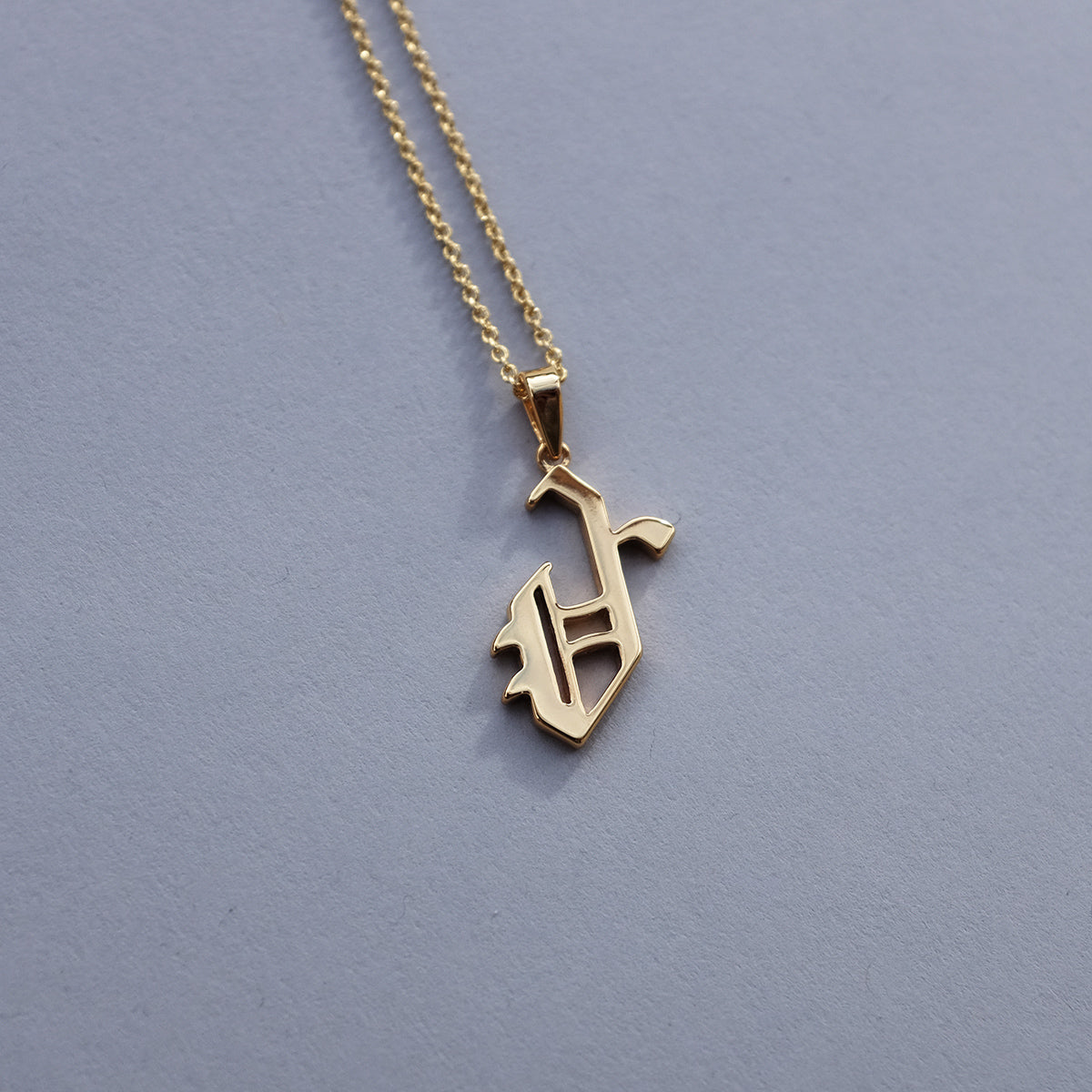 Gold Plated 19th Century Armenian Letter Necklace