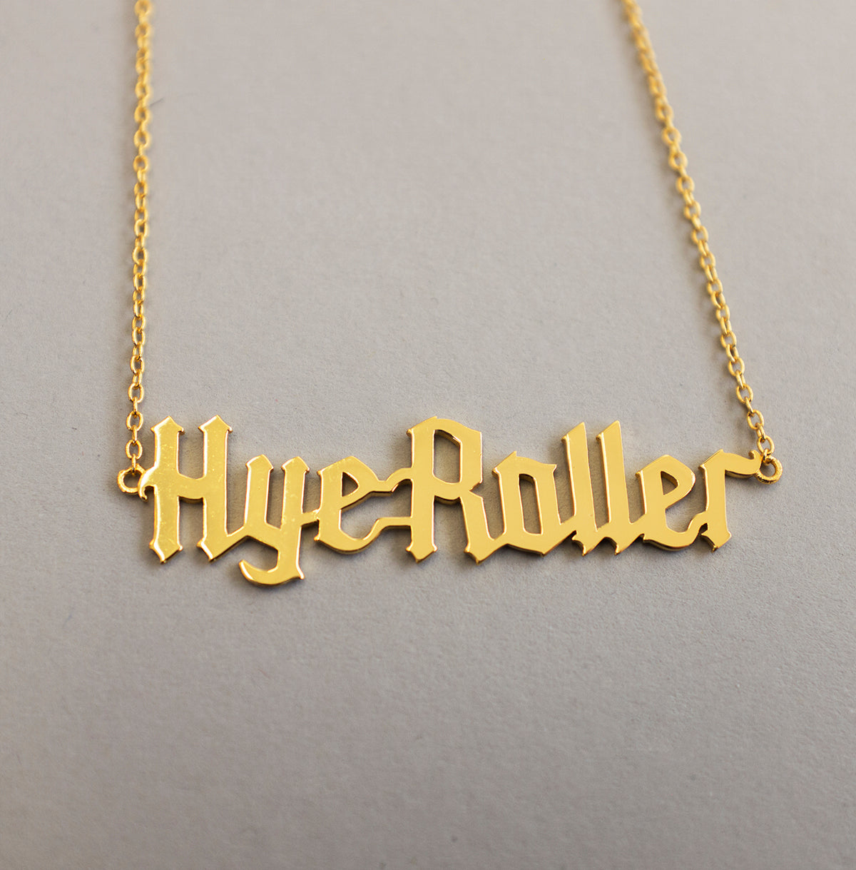 Gold Plated Sterling Silver Hye Roller Necklace