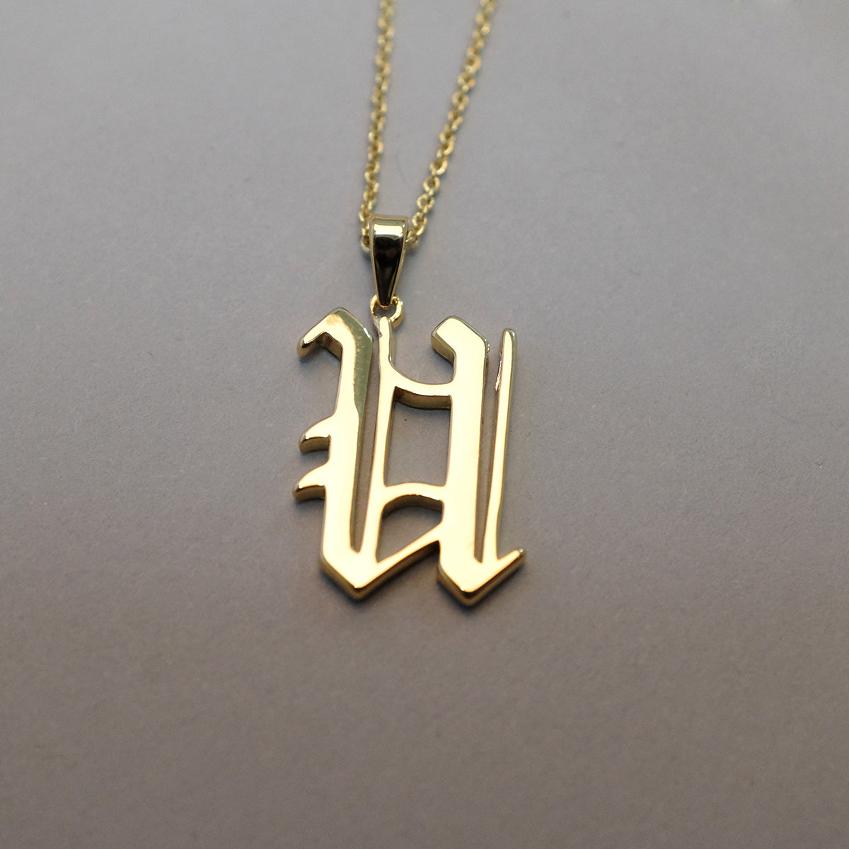 Gold Plated 19th Century Armenian Letter Necklace