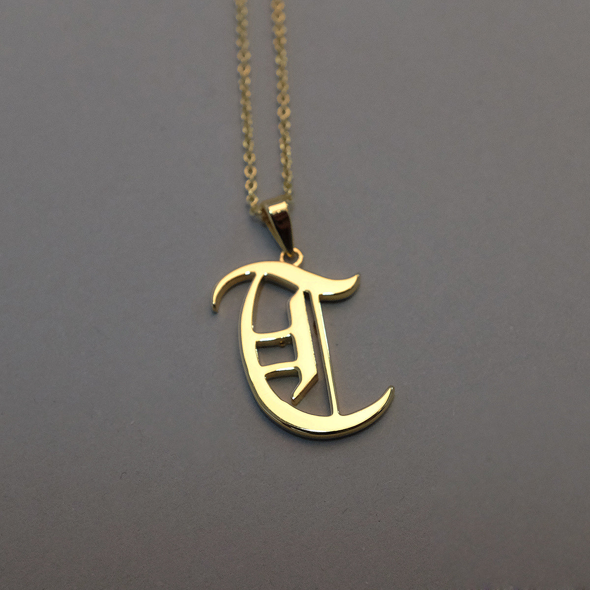 Gold Plated 19th Century Armenian Letter Necklace