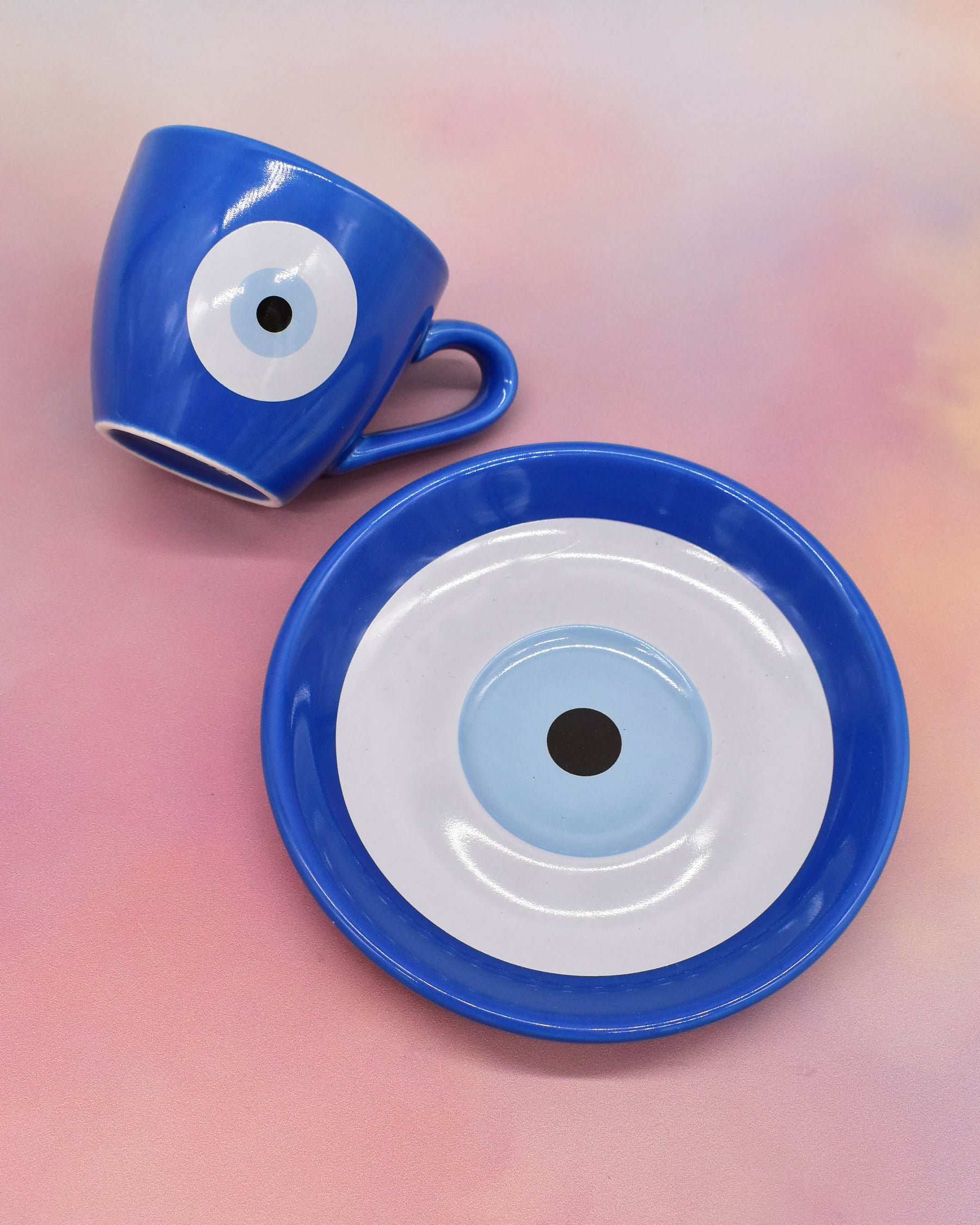 Evil Eye Coffee Cup Set (Espresso/Demitasse Size)