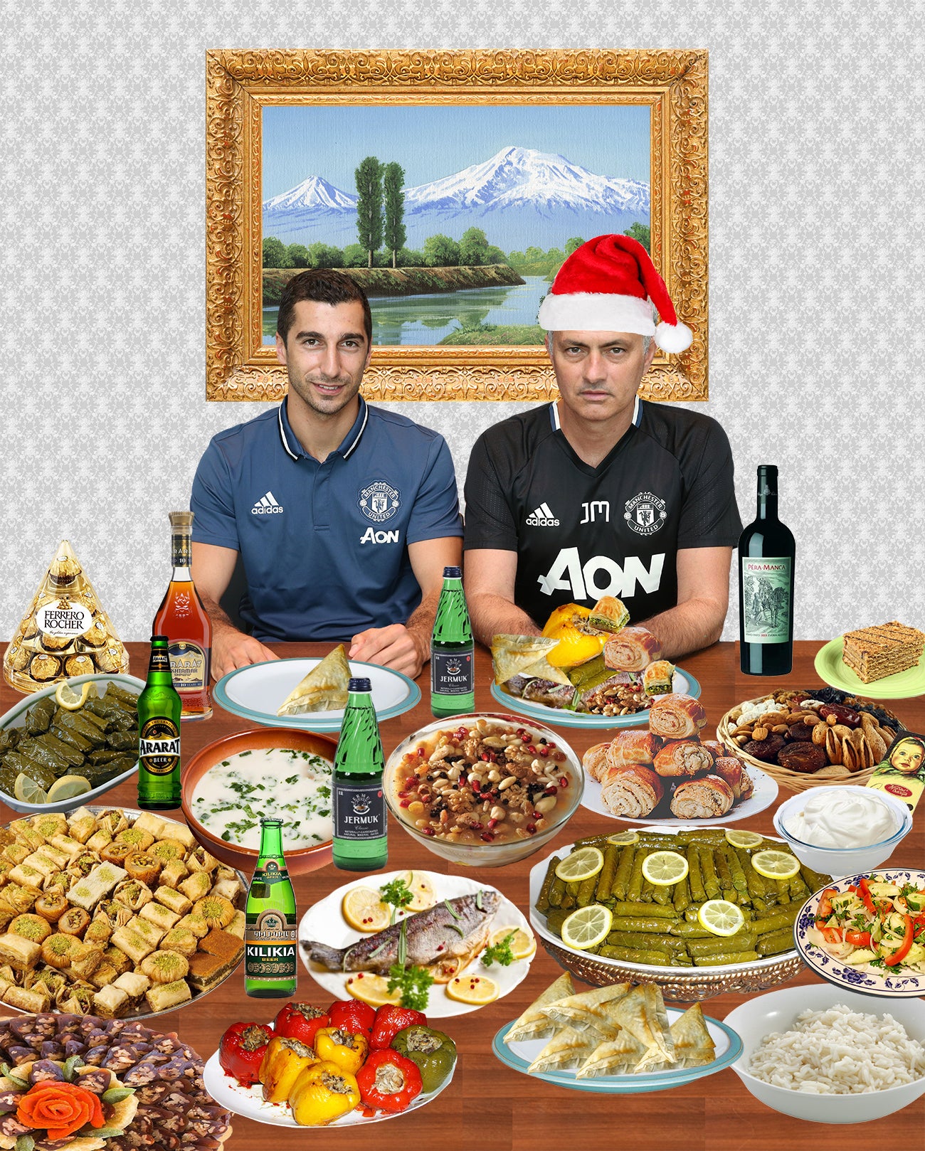 Exclusive: Jose Mourinho joins Henrikh Mkhitaryan for Armenian Christmas dinner