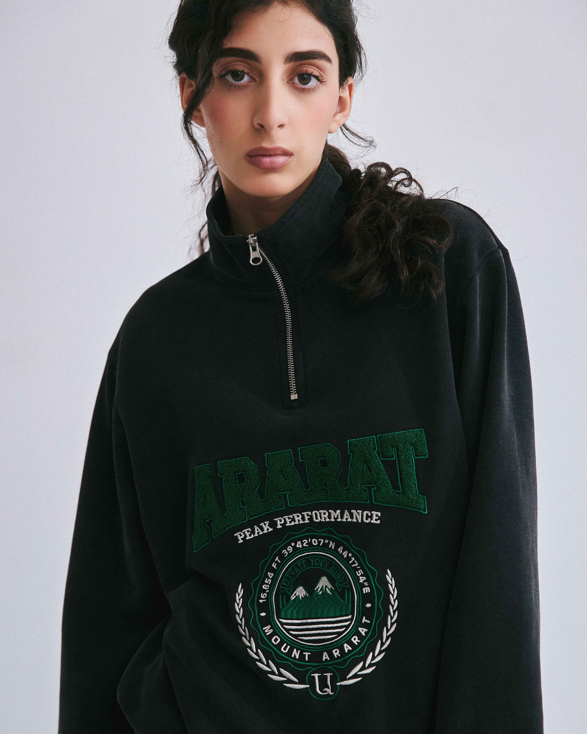 Ararat Peak Performer Vintage Wash Zip Top Sweatshirt