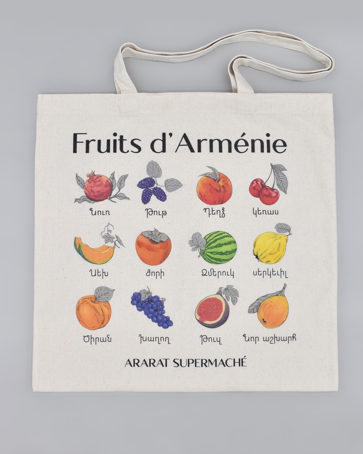 Fruits D'Armenie Ararat Market Tote Bag