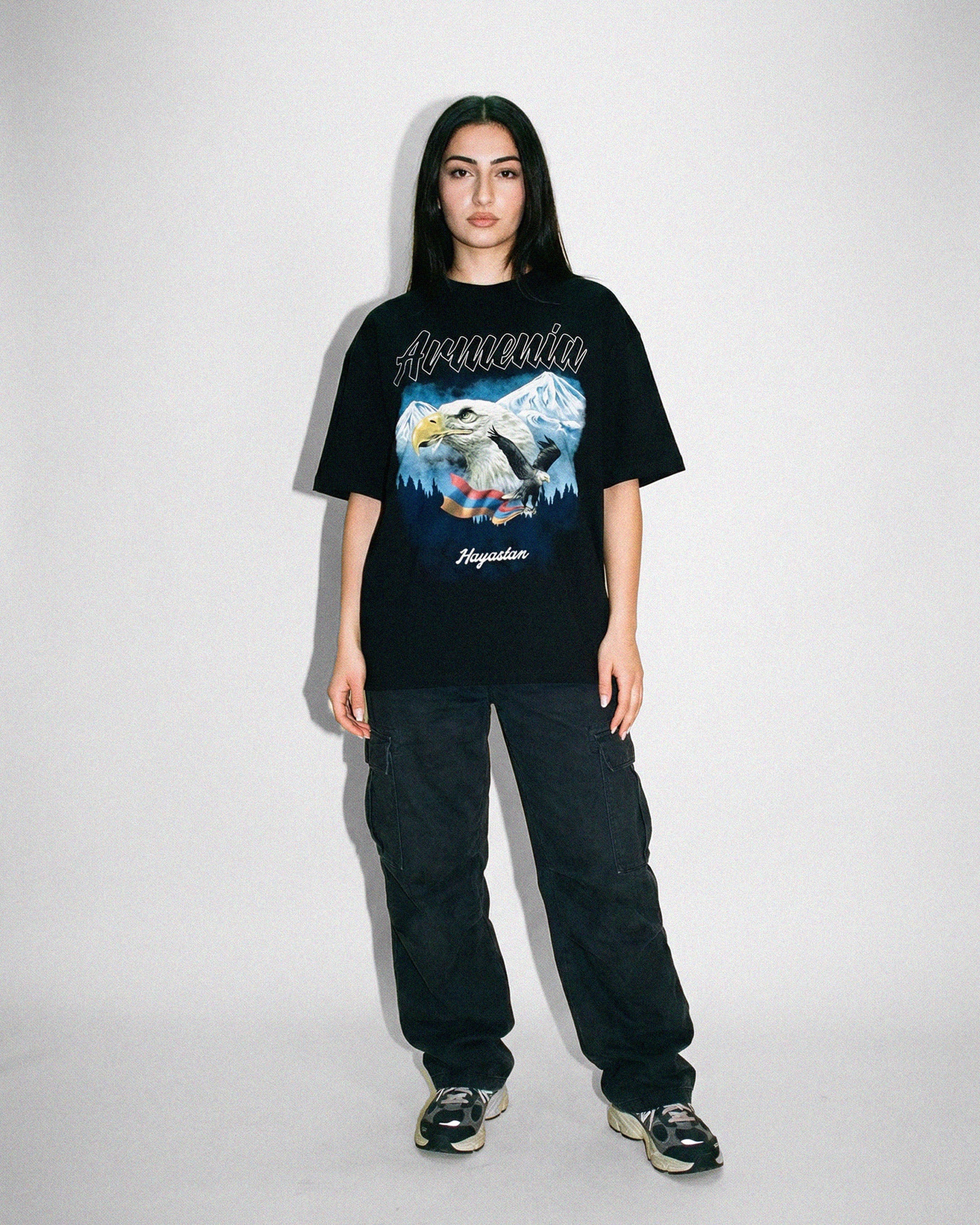 Proud Armenian Eagle Heavyweight T-Shirt