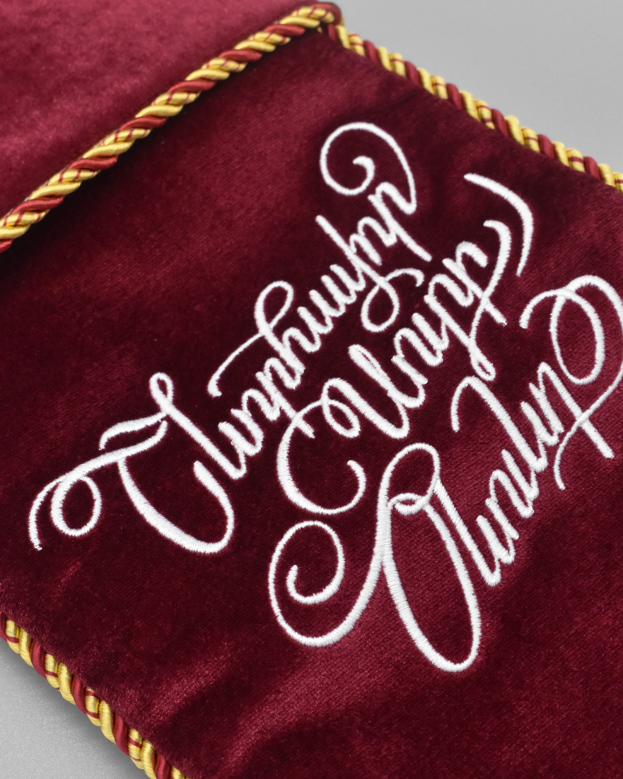 Armenian Velvet Christmas Stocking