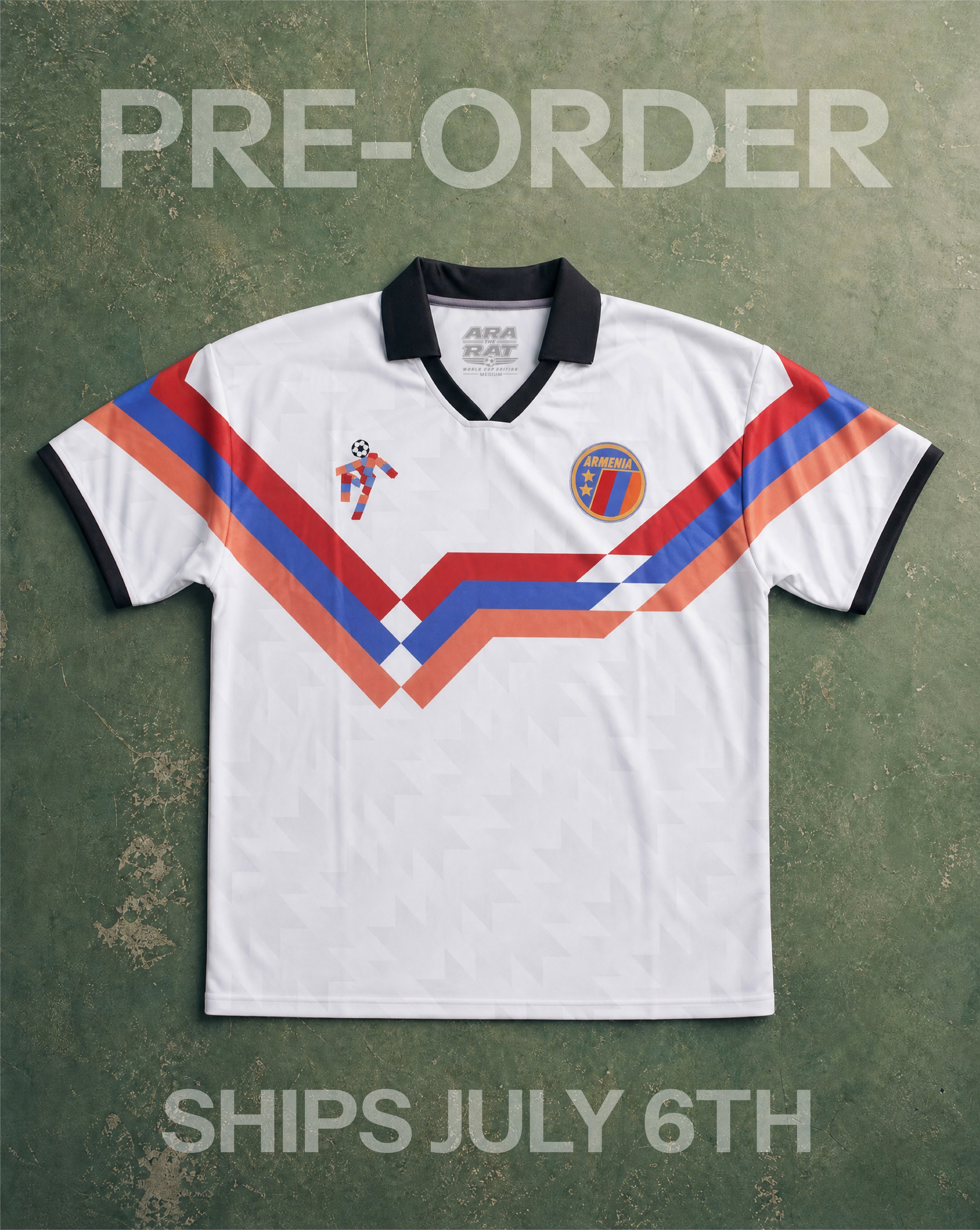 Armenia 90 Football Soccer Shirt - PRE ORDER: SHIPS JULY 6th