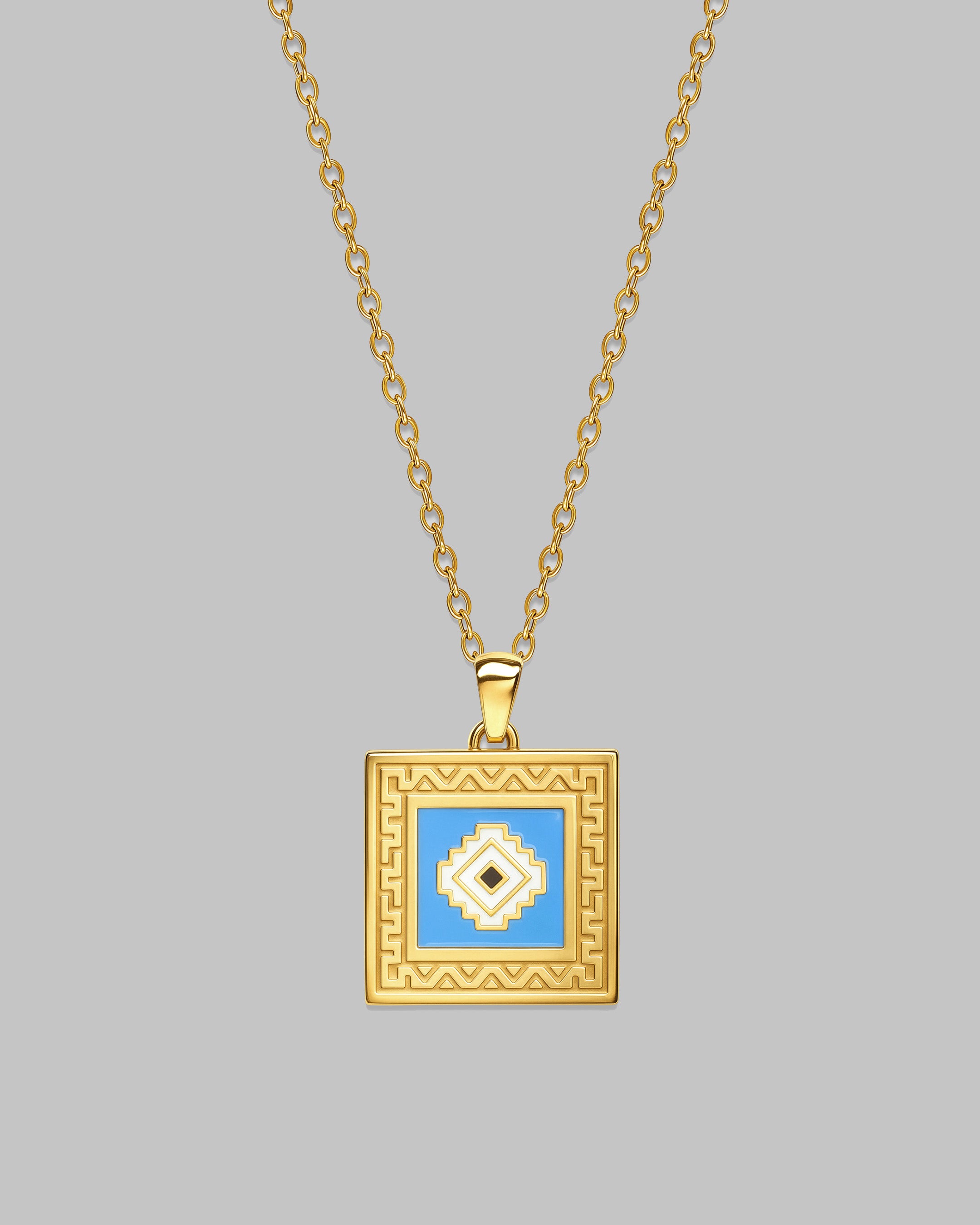 Evil Eye Rug Necklace