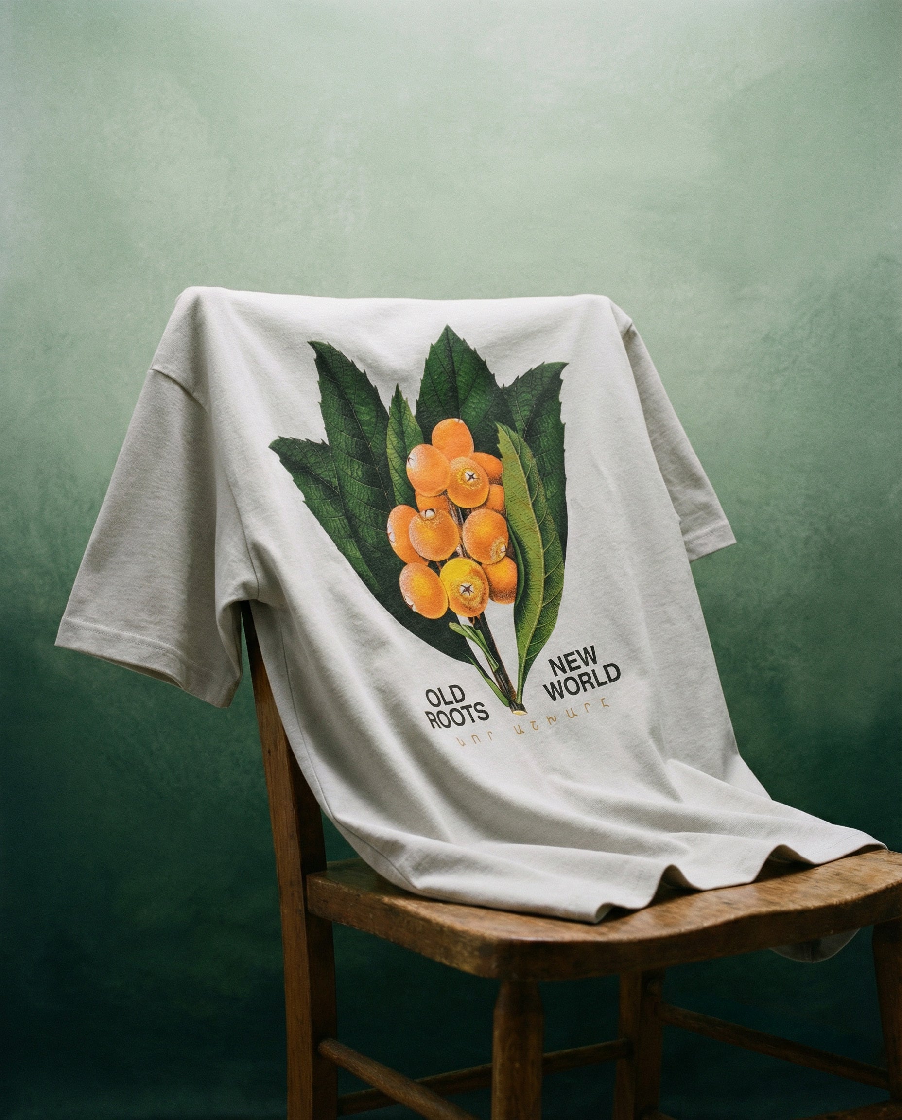 New World Loquat T-Shirt – Bone (Premium Boxy Fit)
