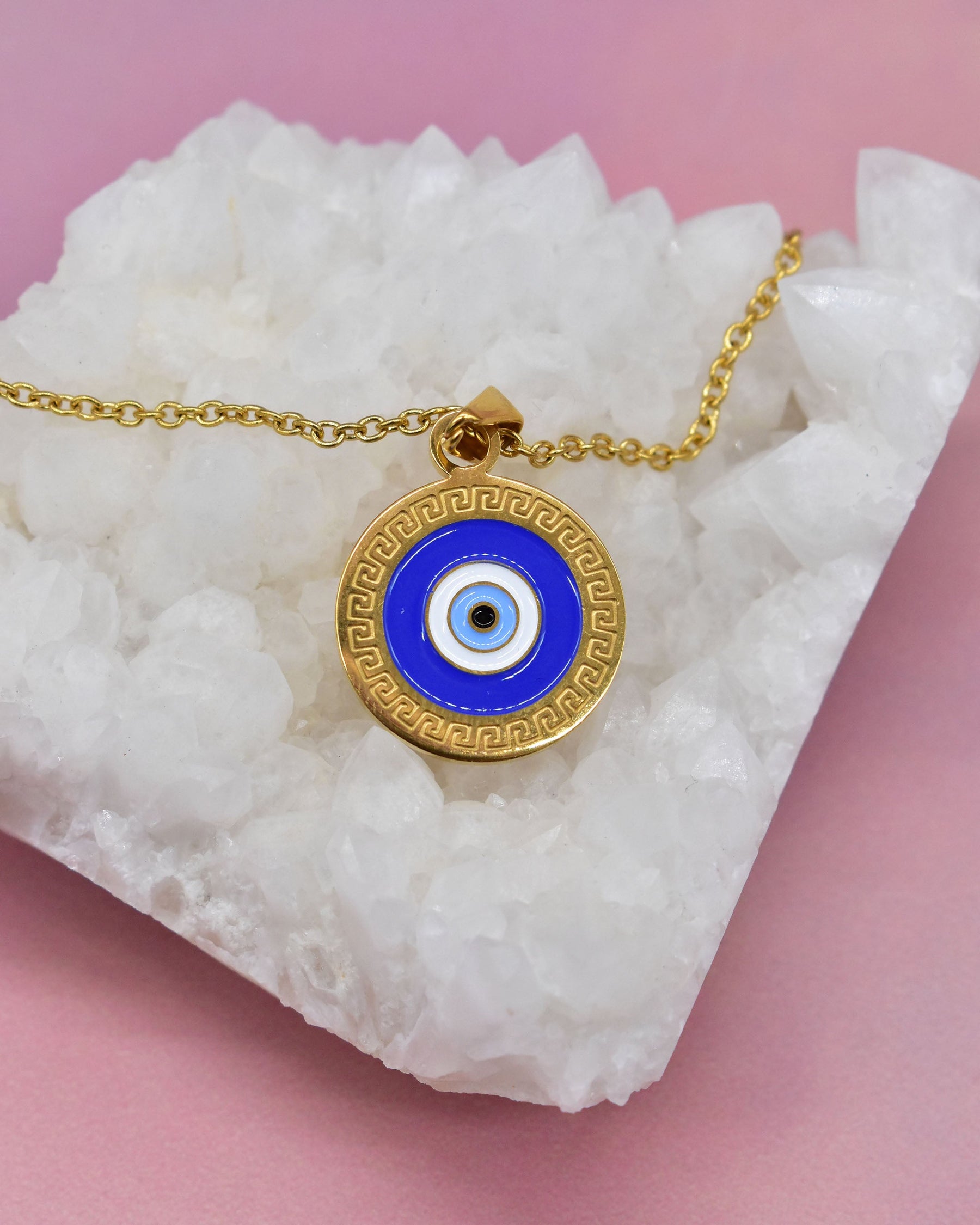 (RESERVED) Evil Eye 18K Gold Plated Necklace