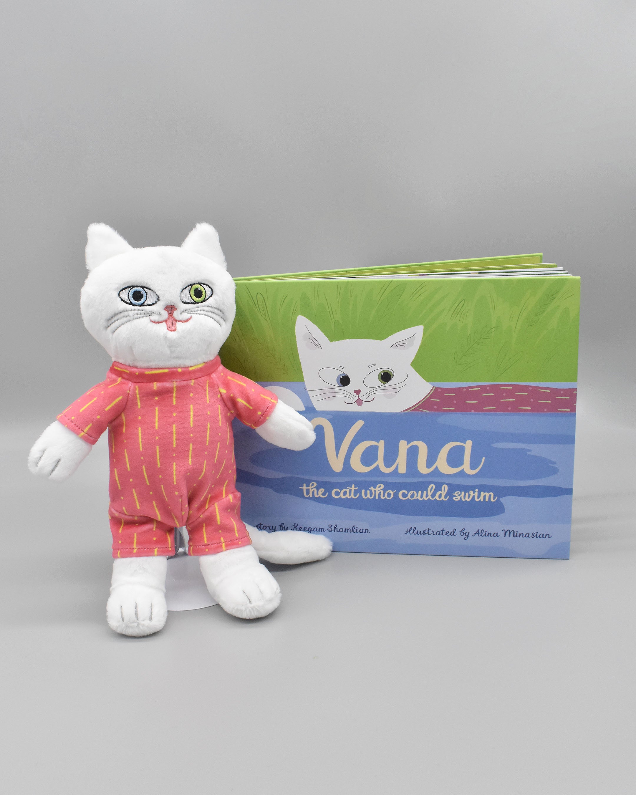 Vana the Cat Book (Age 3 up) and Plush Toy