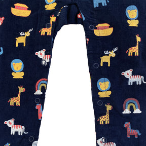 Noah's Ark Corduroy Dungaree and T-Shirt Set