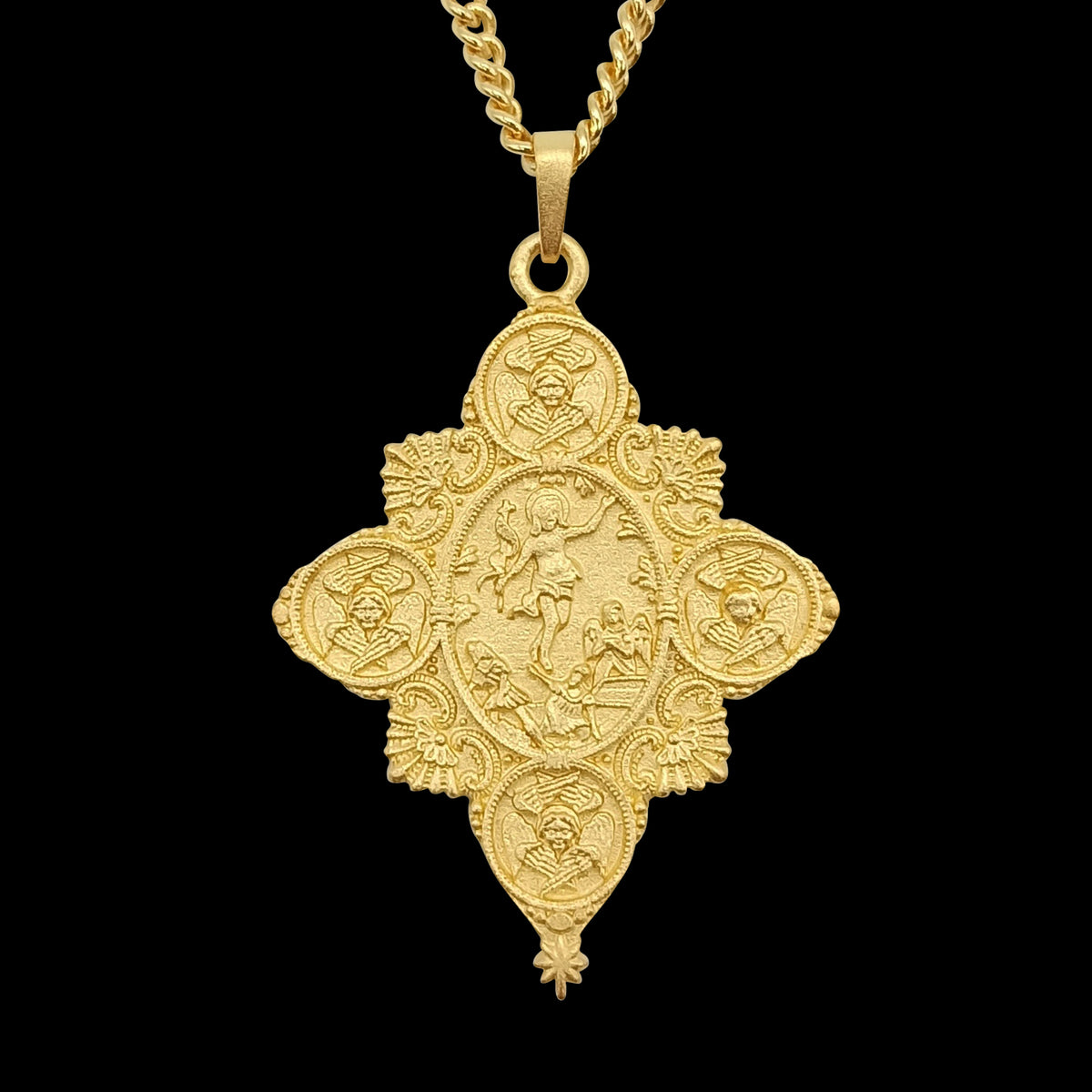 Aralez -  Armenian Kingdom of Cilicia Altar Cross Necklace