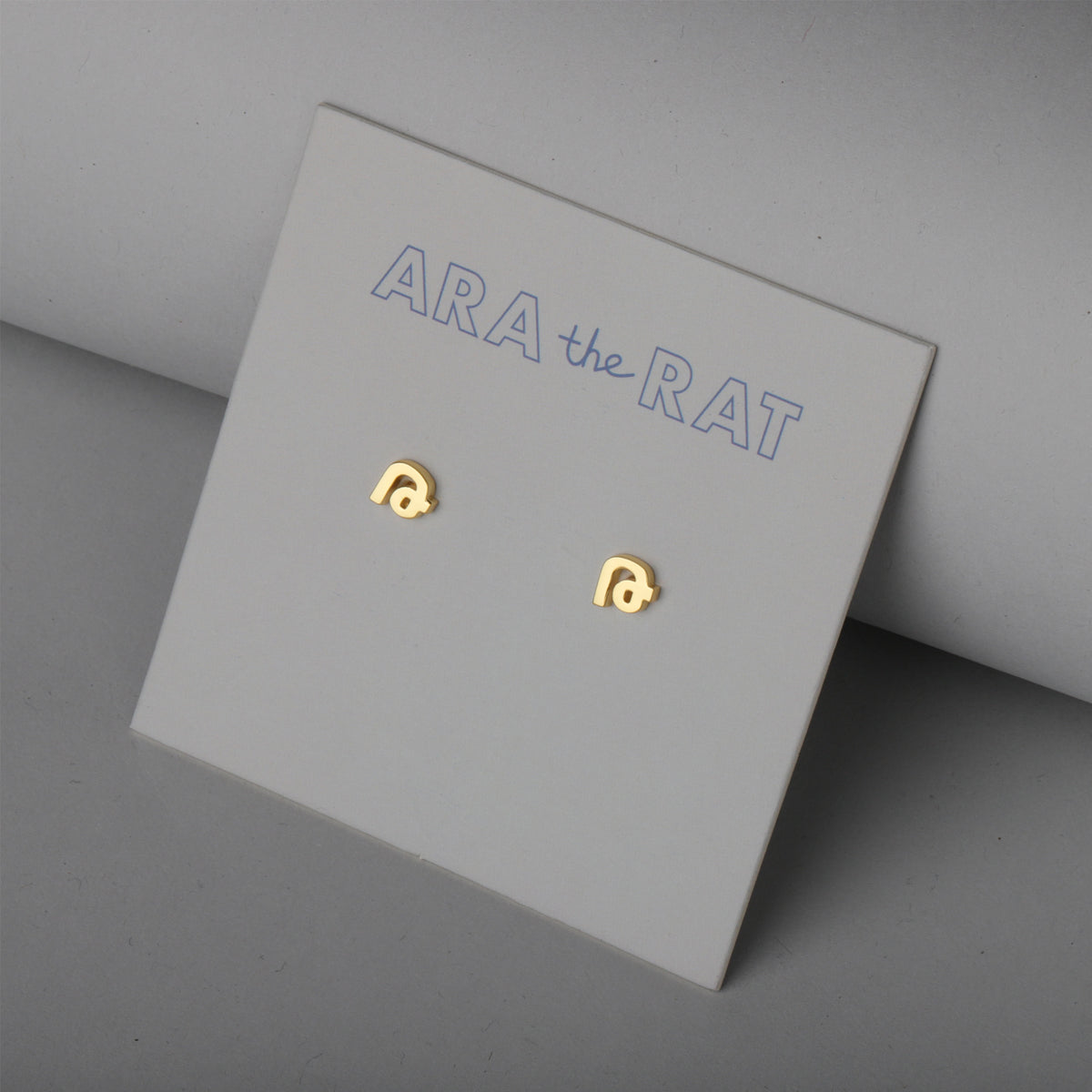 Armenian Letter 18K Gold Plated Earrings