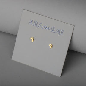 Armenian Letter 18K Gold Plated Earrings