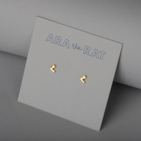 Armenian Letter 18K Gold Plated Earrings