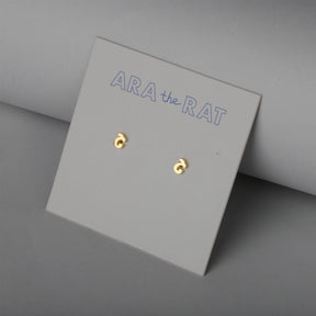 Armenian Letter 18K Gold Plated Earrings