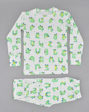 Armenian Alphabet Bears Bamboo Toddler Pajama Set - 4T