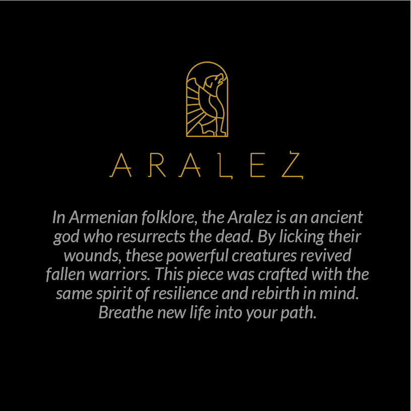 Aralez - Armenian 19th Century Է Necklace