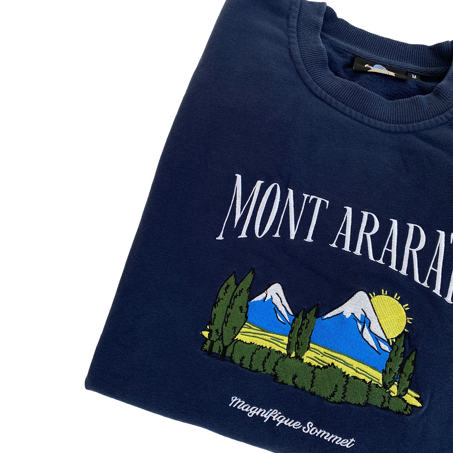 Mont Ararat Vintage Wash Embroidered Sweatshirt
