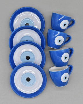 Evil Eye Coffee Cup Set (Espresso/Demitasse Size)