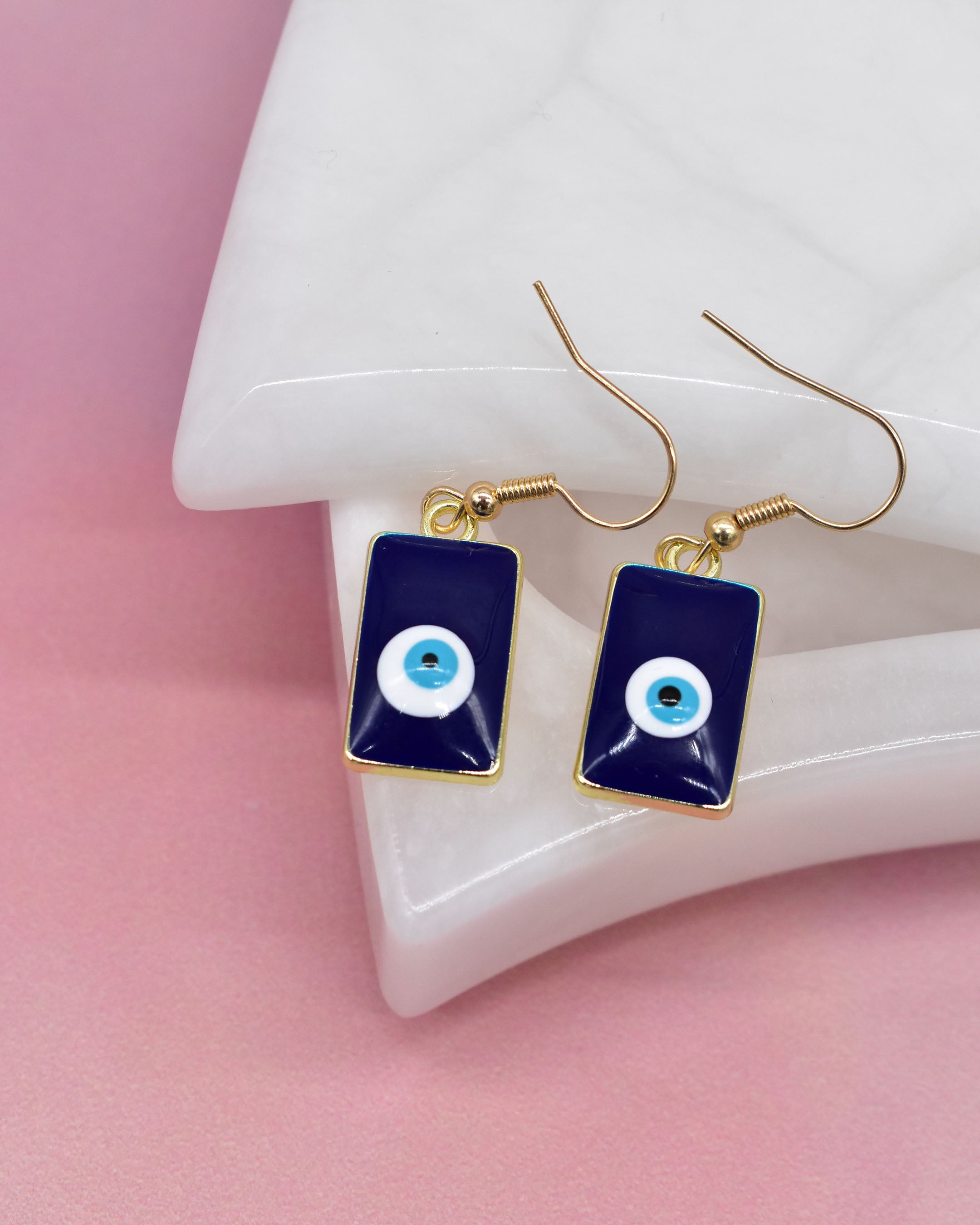 Dangle Evil Eye Earring Set