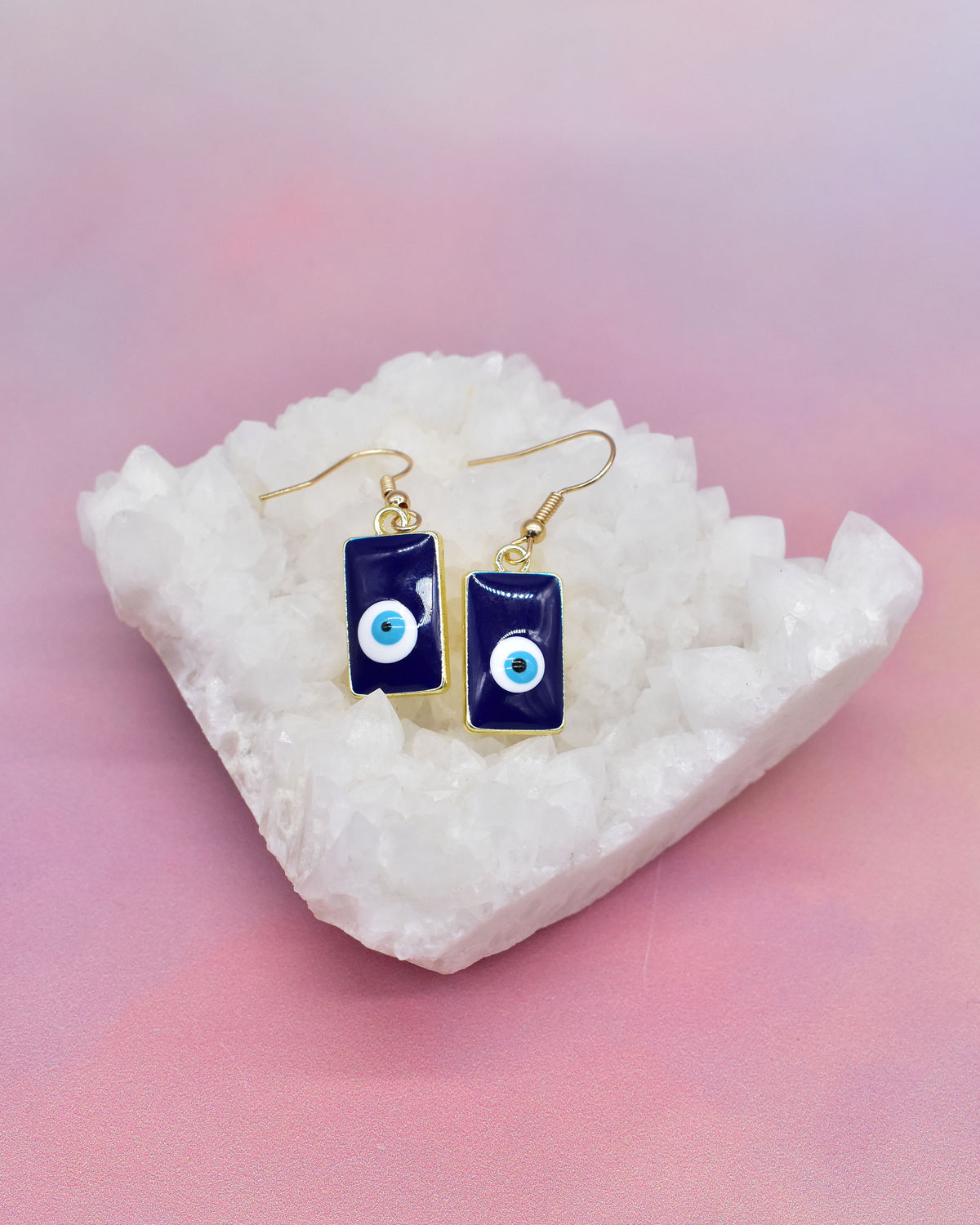 Dangle Evil Eye Earring Set
